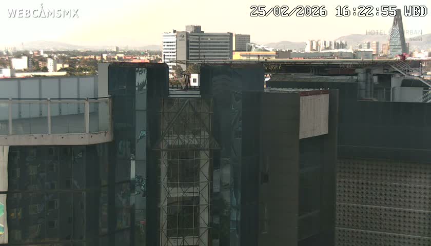 Ciudad de Mexico ,Avenida Paseo de la Reforma Avenue & Torre Caballito (Little Horse Tower) Live Cam -  Cuauhtemoc, Ciudad de Mexico, Mexico