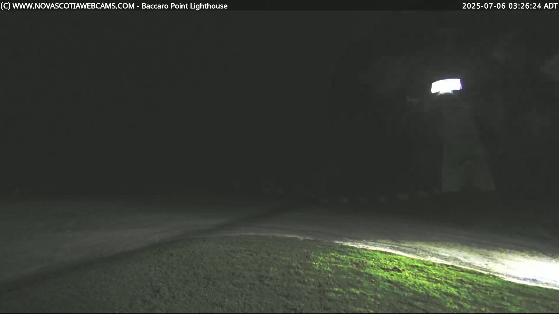 Baccaro Point Lighthouse Live Cam - Barrington, Shelburne, Nova Scotia, Canada