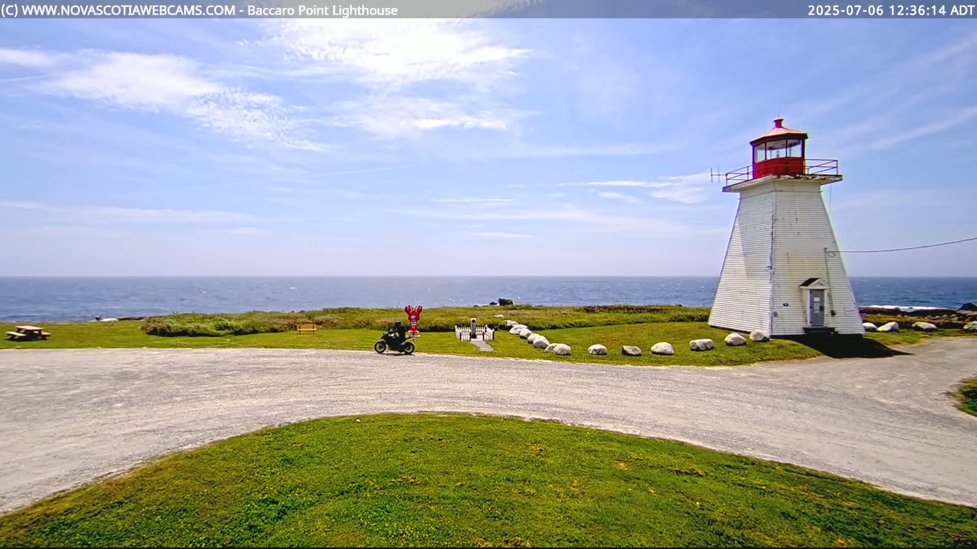 Baccaro Point Lighthouse Live Cam - Barrington, Shelburne, Nova Scotia, Canada