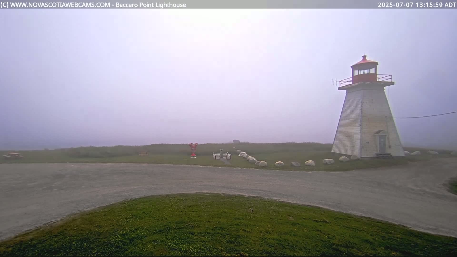 Baccaro Point Lighthouse Live Cam - Barrington, Shelburne, Nova Scotia, Canada
