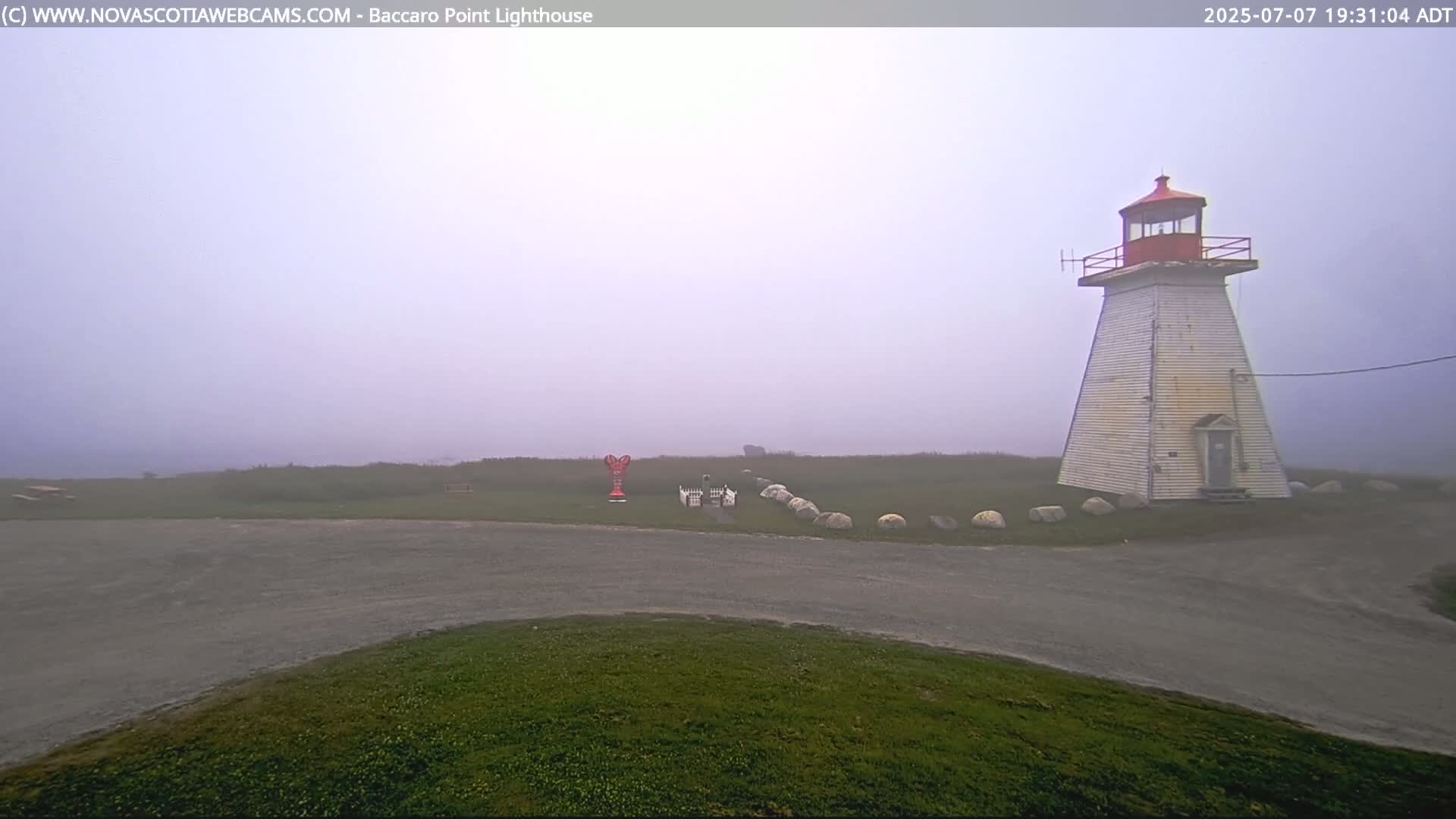 Baccaro Point Lighthouse Live Cam - Barrington, Shelburne, Nova Scotia, Canada