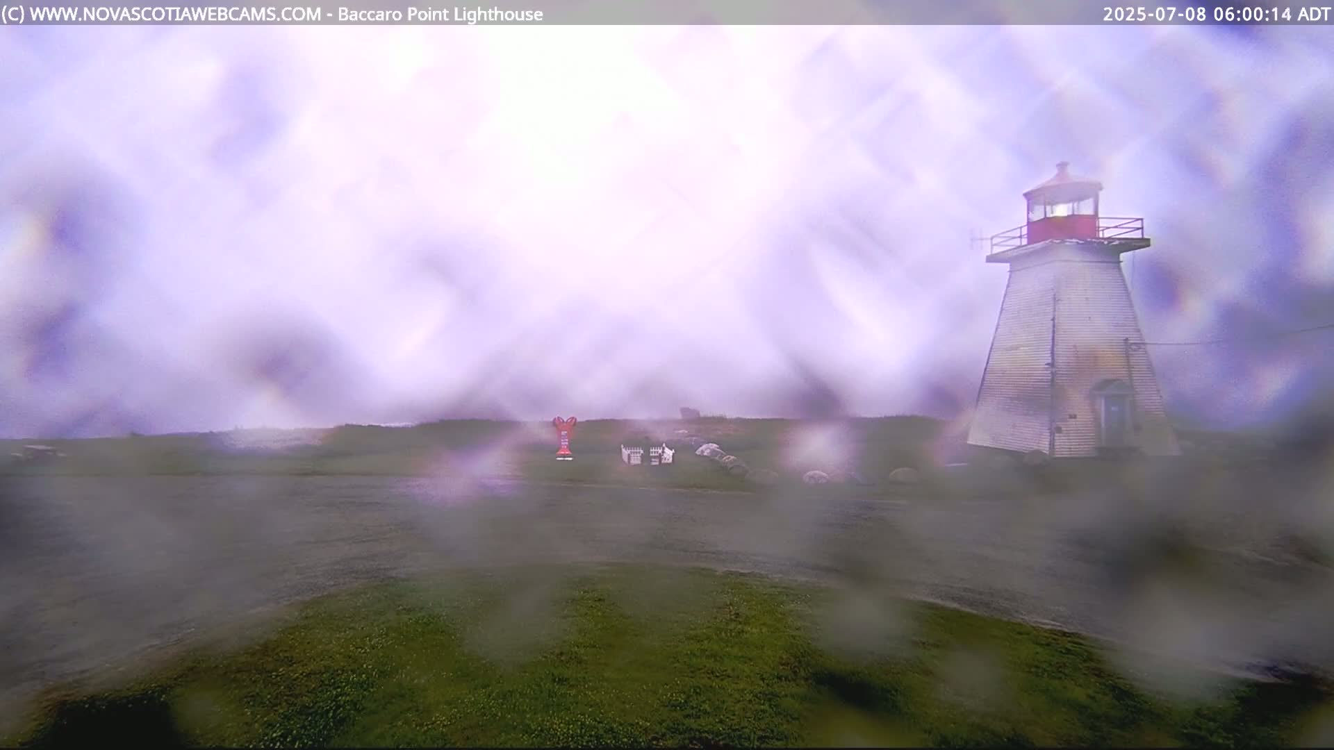 Baccaro Point Lighthouse Live Cam - Barrington, Shelburne, Nova Scotia, Canada