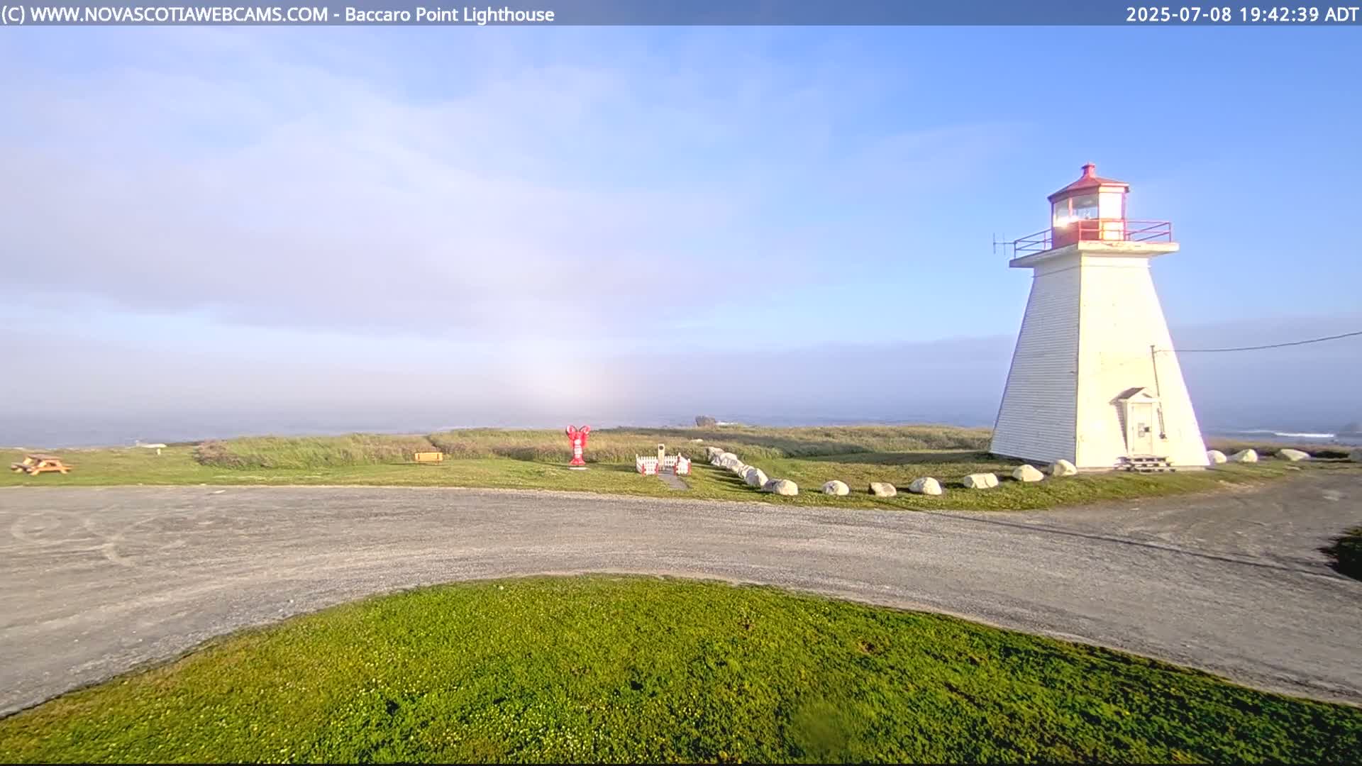 Baccaro Point Lighthouse Live Cam - Barrington, Shelburne, Nova Scotia, Canada