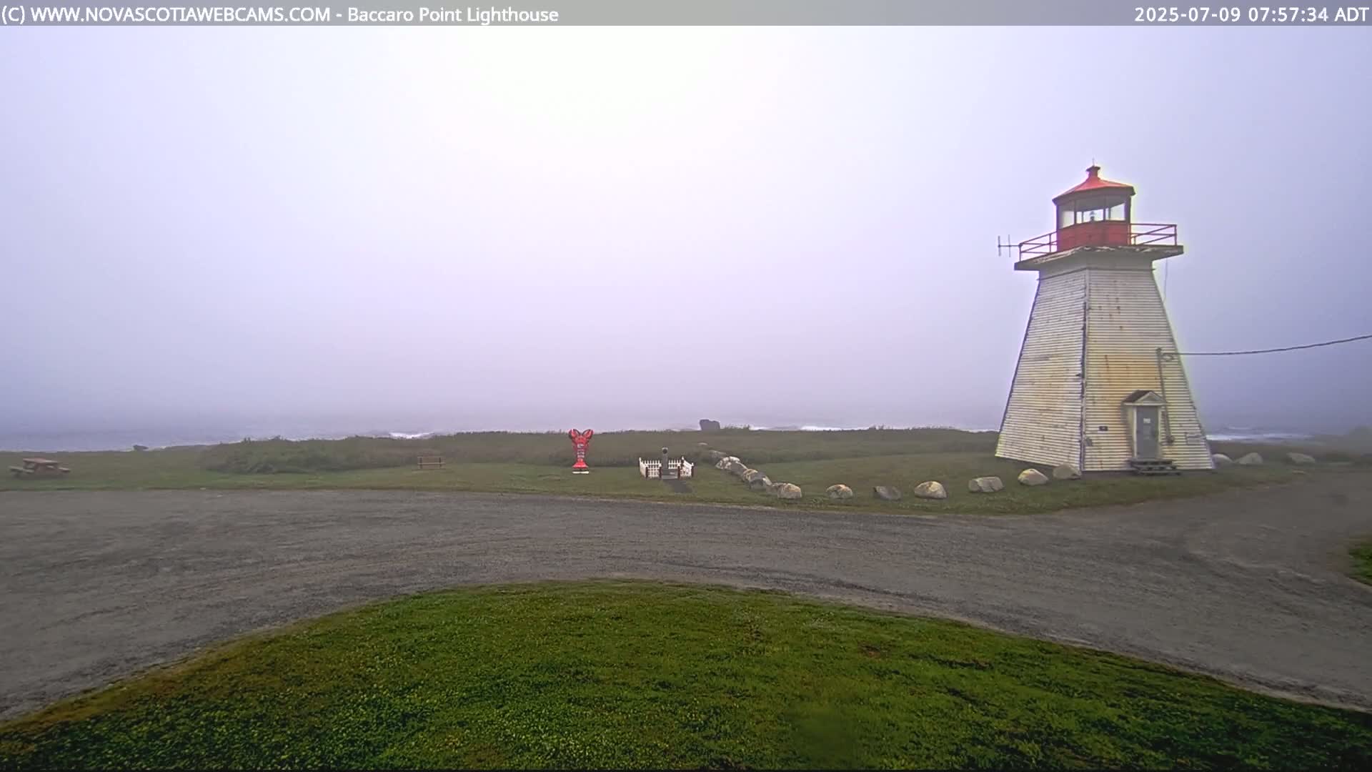 Baccaro Point Lighthouse Live Cam - Barrington, Shelburne, Nova Scotia, Canada