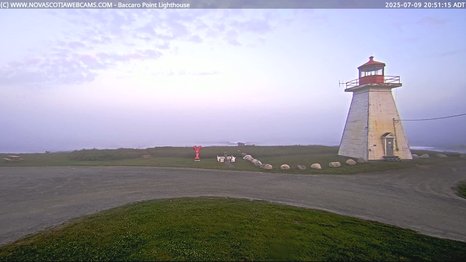 Baccaro Point Lighthouse Live Cam - Barrington, Shelburne, Nova Scotia, Canada