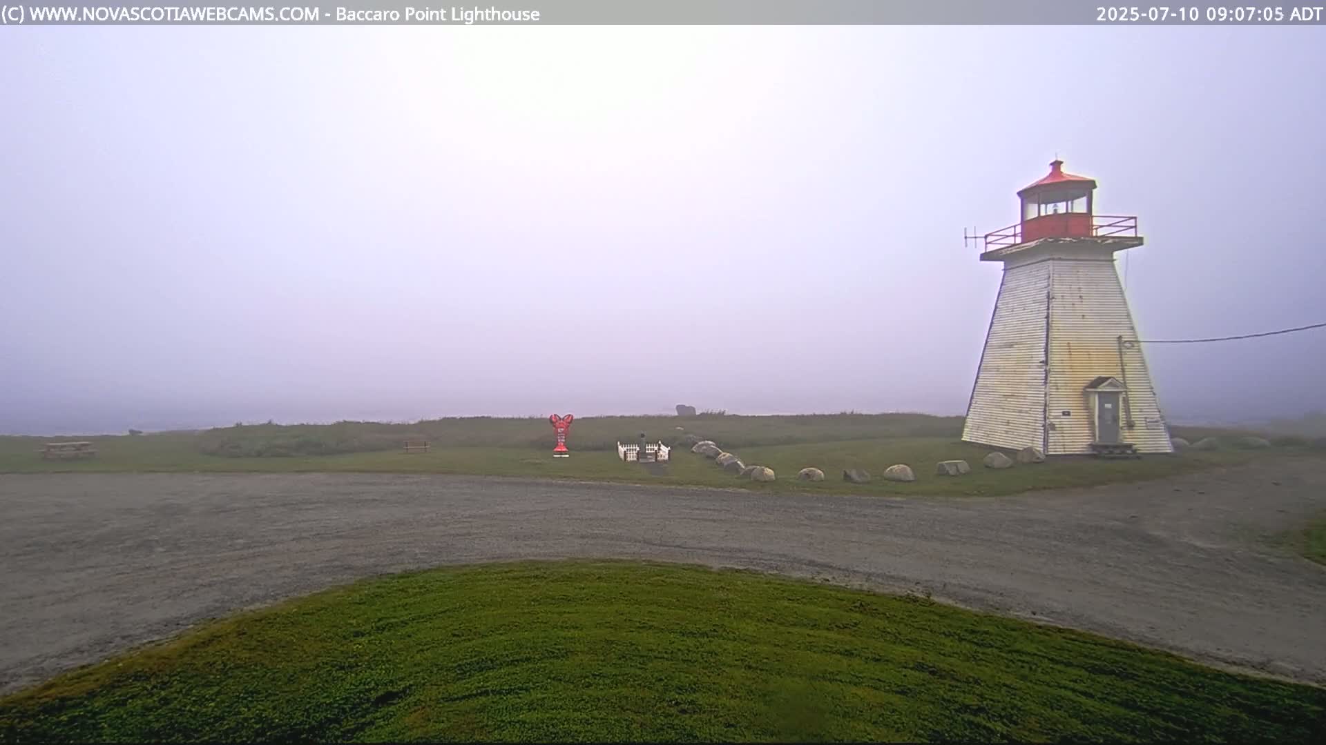 Baccaro Point Lighthouse Live Cam - Barrington, Shelburne, Nova Scotia, Canada