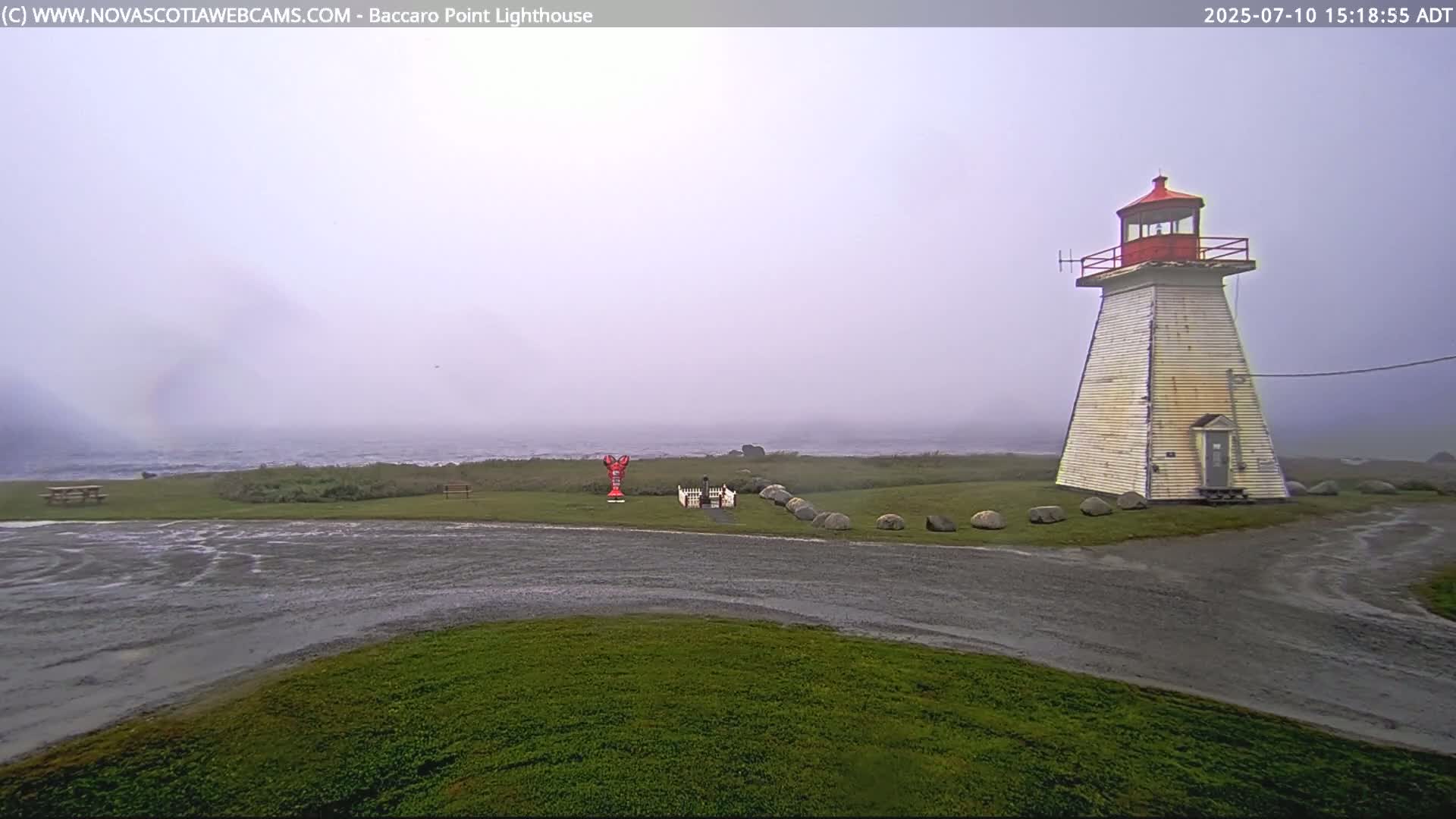 Baccaro Point Lighthouse Live Cam - Barrington, Shelburne, Nova Scotia, Canada