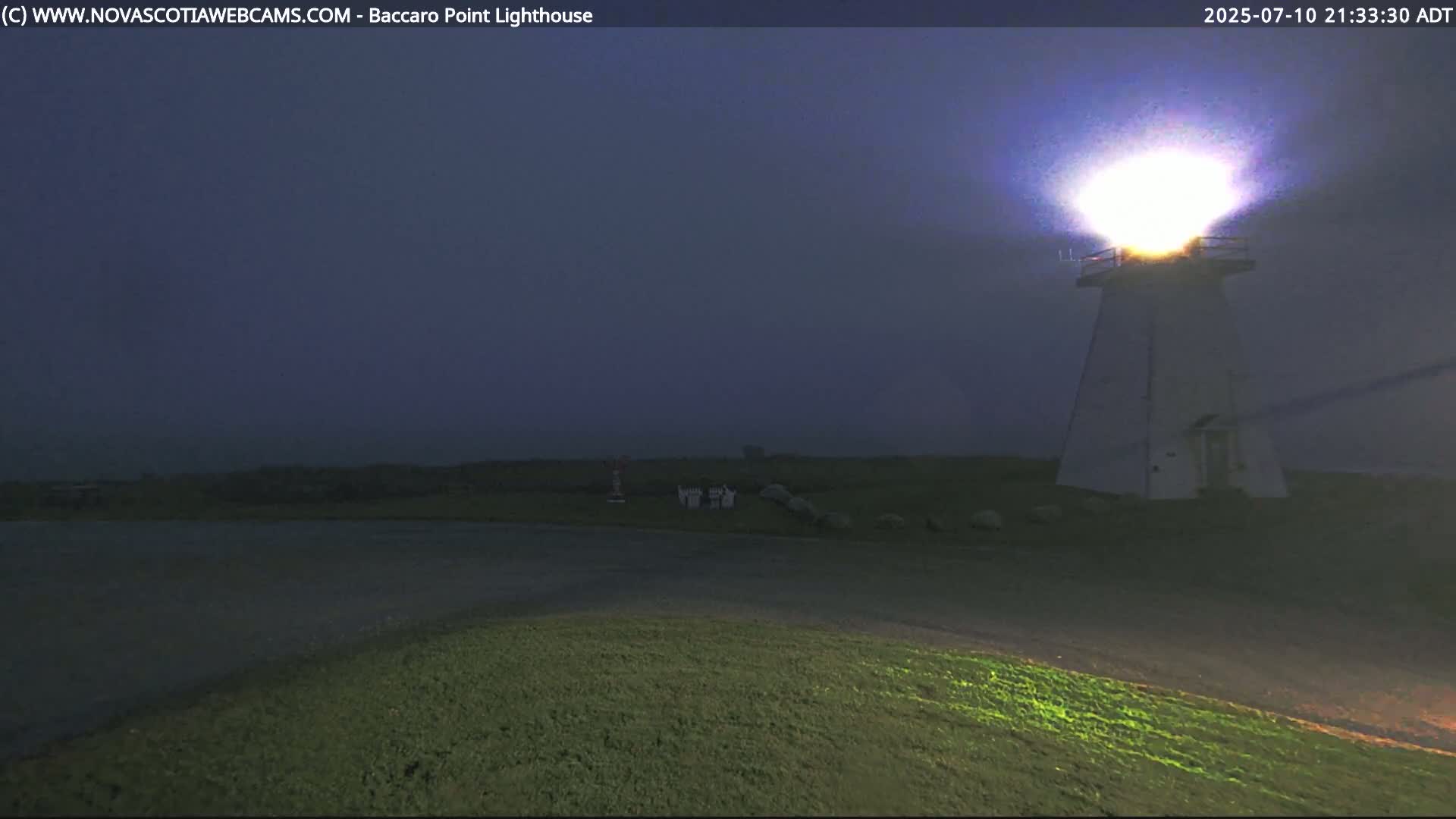 Baccaro Point Lighthouse Live Cam - Barrington, Shelburne, Nova Scotia, Canada
