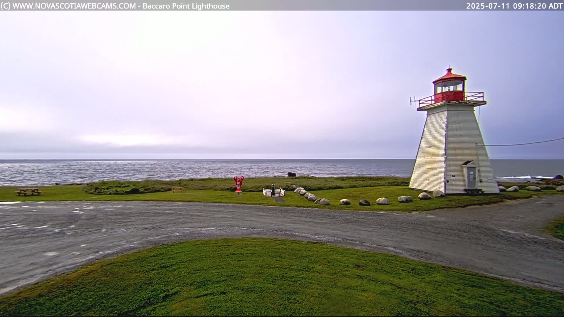 Baccaro Point Lighthouse Live Cam - Barrington, Shelburne, Nova Scotia, Canada