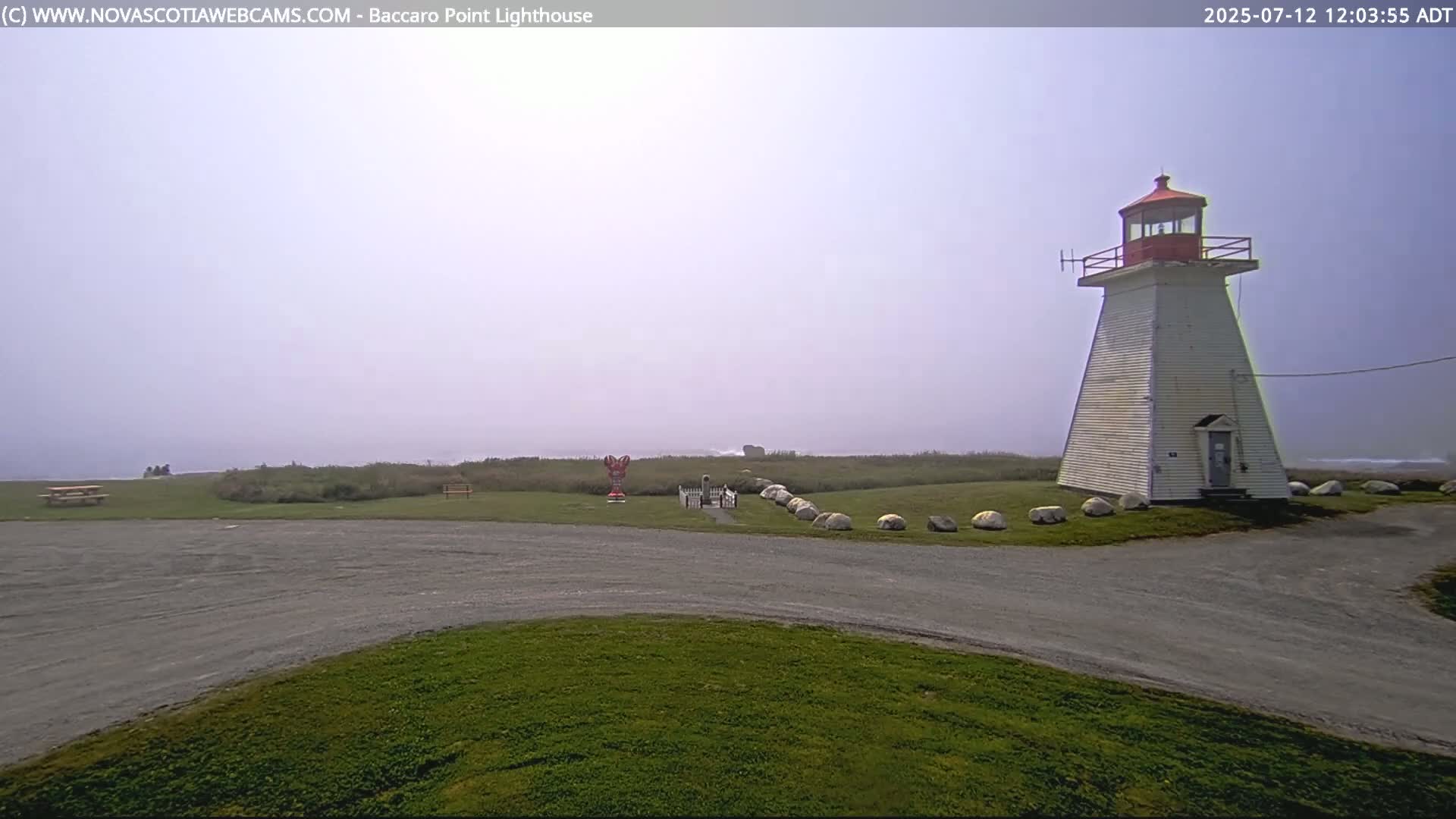Baccaro Point Lighthouse Live Cam - Barrington, Shelburne, Nova Scotia, Canada