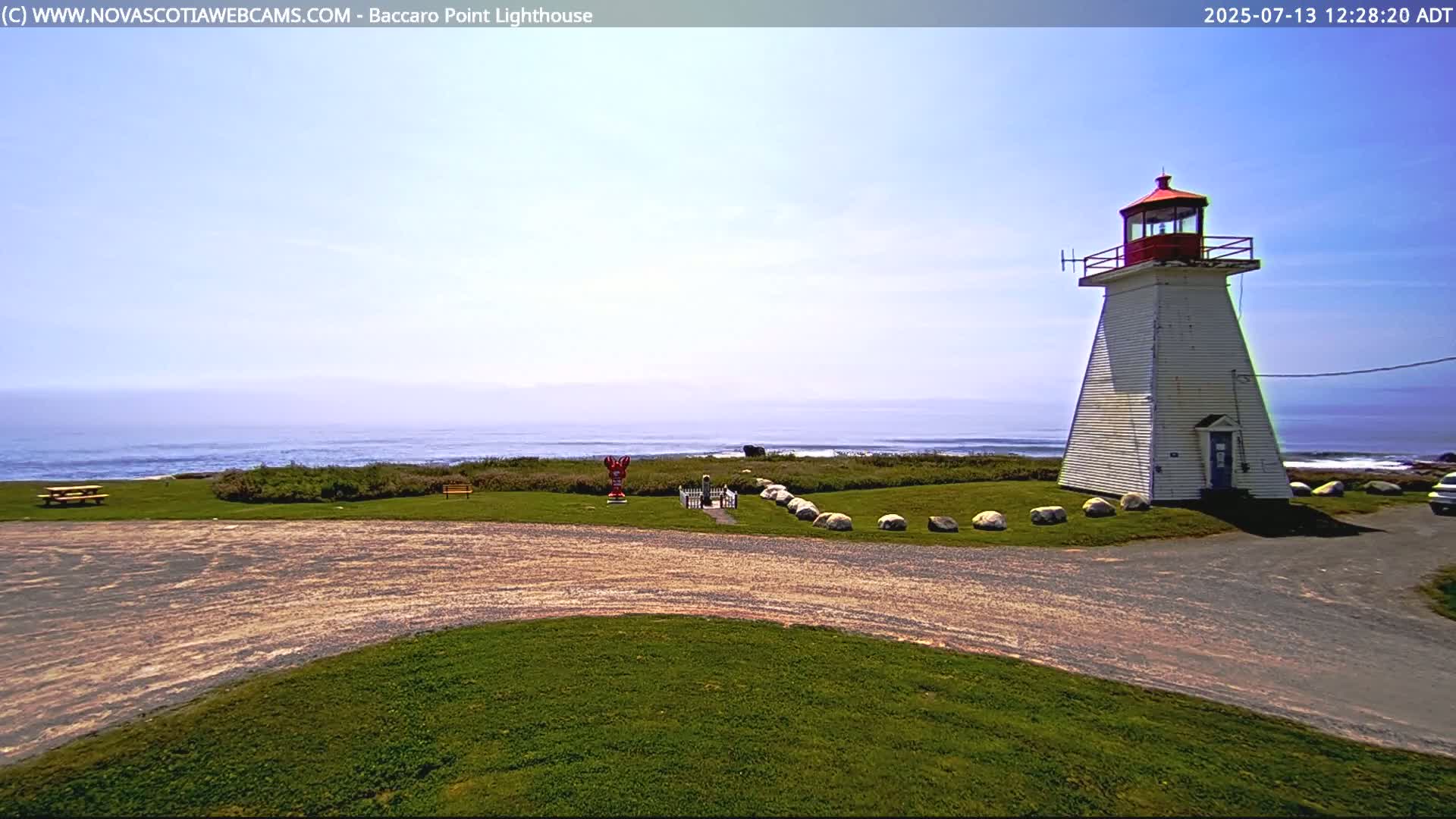 Baccaro Point Lighthouse Live Cam - Barrington, Shelburne, Nova Scotia, Canada