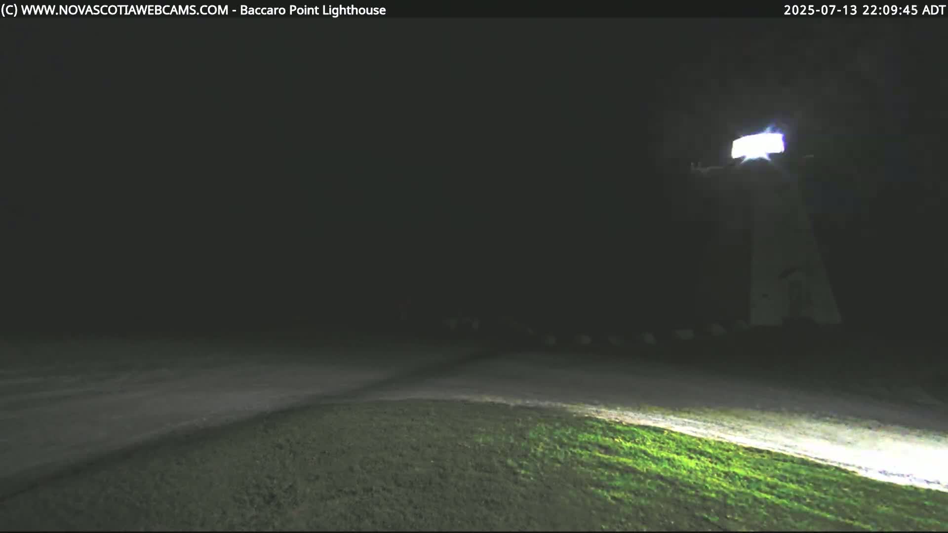 Baccaro Point Lighthouse Live Cam - Barrington, Shelburne, Nova Scotia, Canada