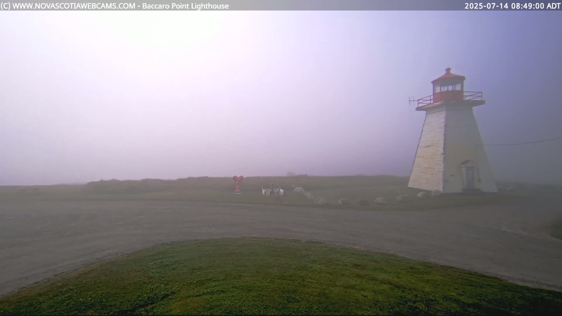 Baccaro Point Lighthouse Live Cam - Barrington, Shelburne, Nova Scotia, Canada