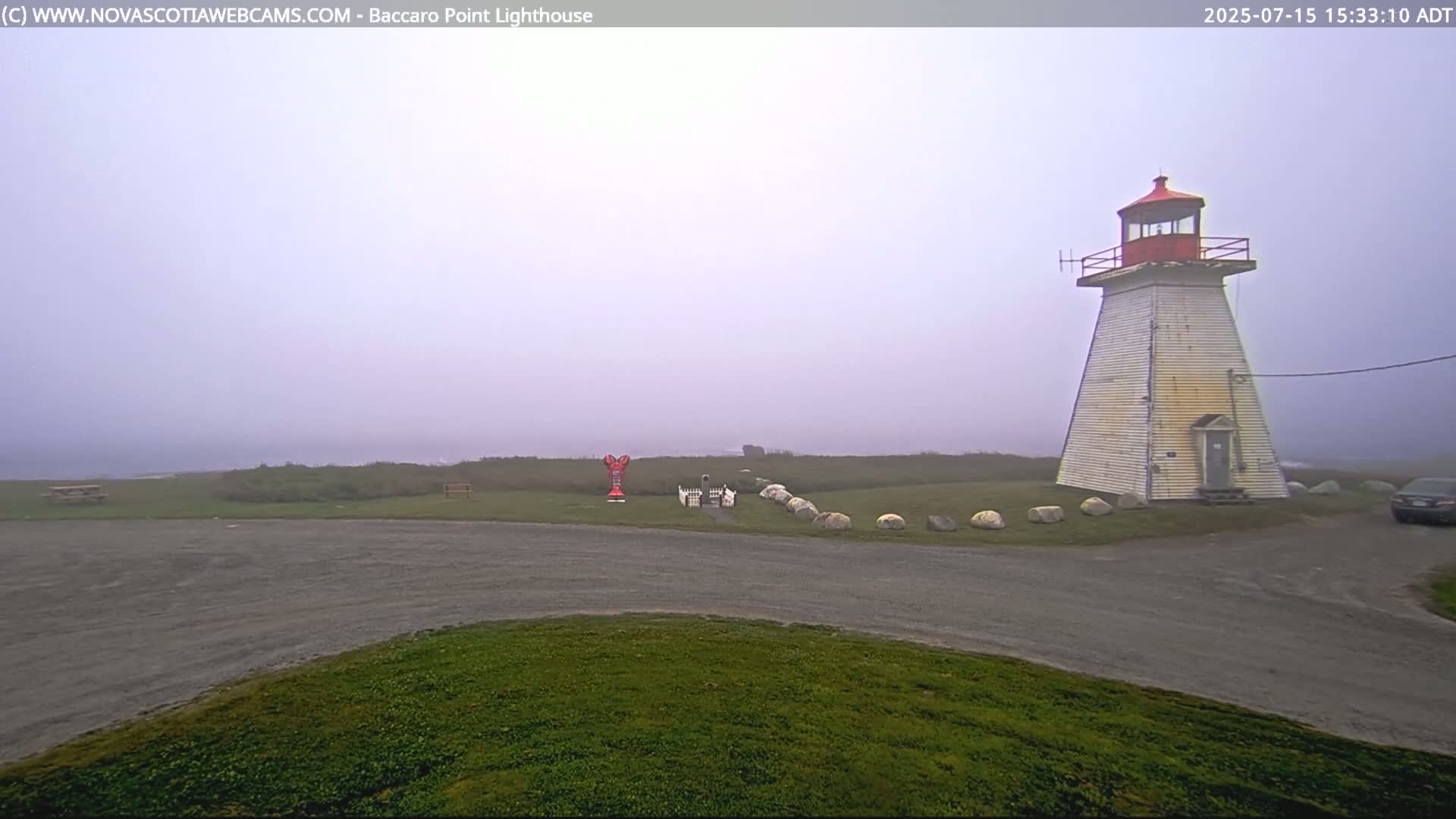 Baccaro Point Lighthouse Live Cam - Barrington, Shelburne, Nova Scotia, Canada