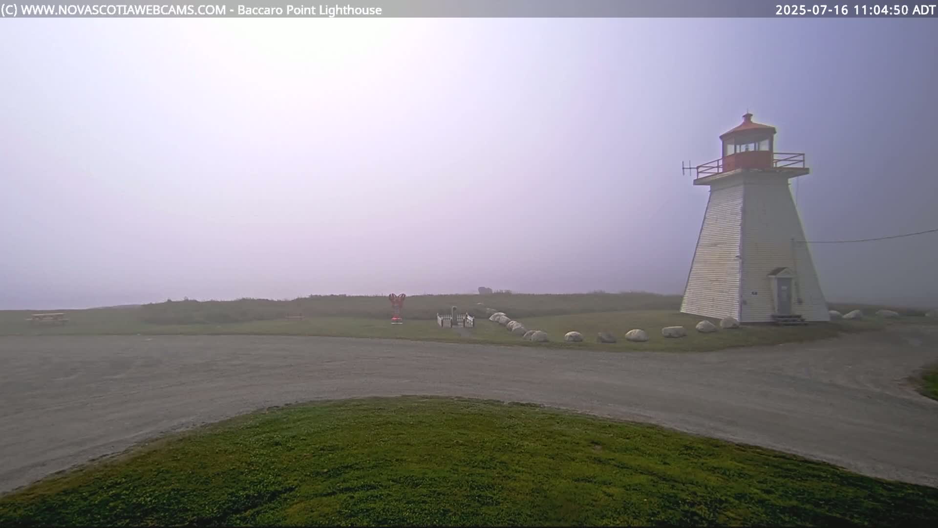 Baccaro Point Lighthouse Live Cam - Barrington, Shelburne, Nova Scotia, Canada