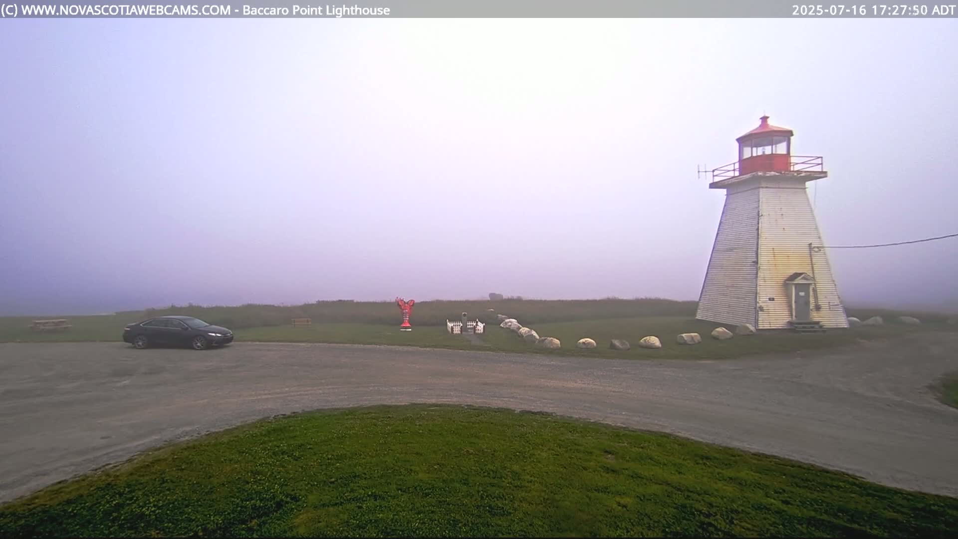 Baccaro Point Lighthouse Live Cam - Barrington, Shelburne, Nova Scotia, Canada