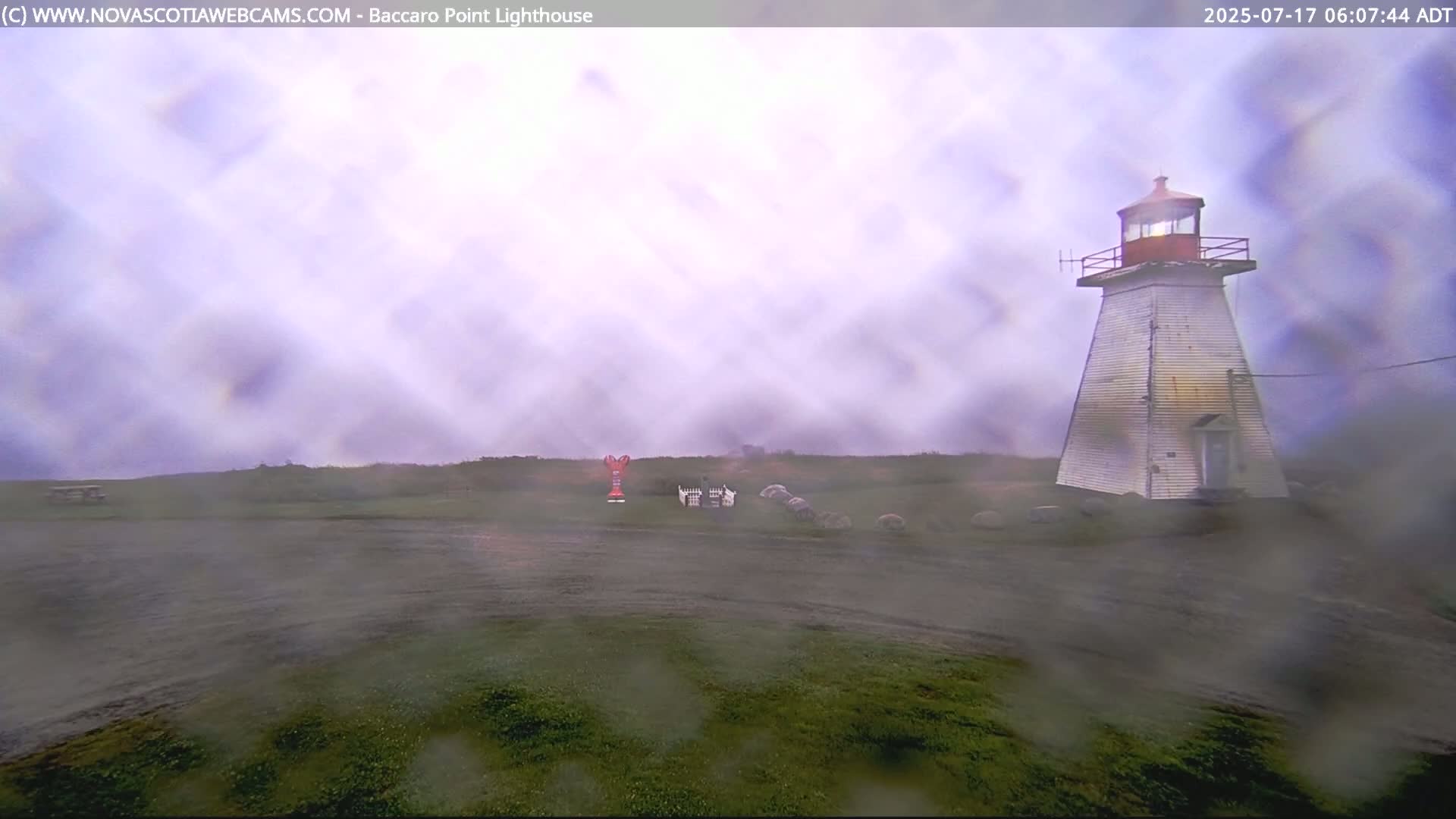 Baccaro Point Lighthouse Live Cam - Barrington, Shelburne, Nova Scotia, Canada