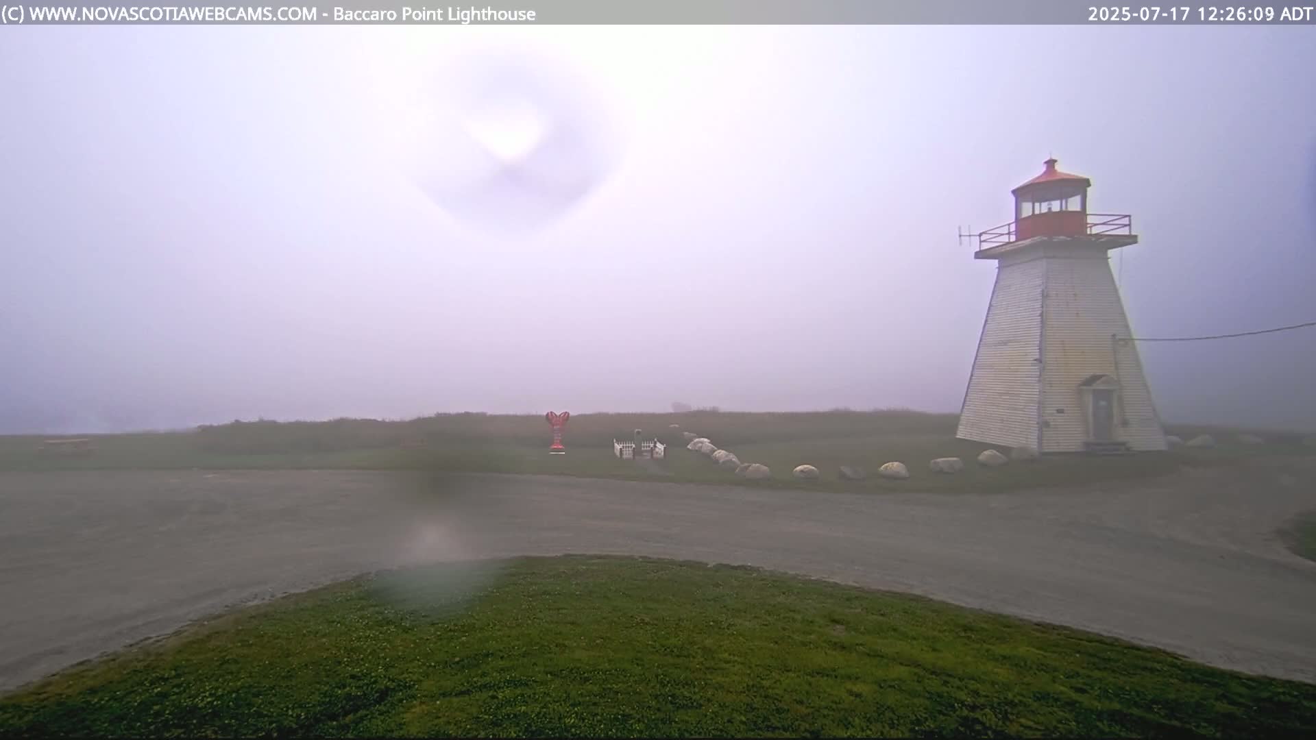 Baccaro Point Lighthouse Live Cam - Barrington, Shelburne, Nova Scotia, Canada