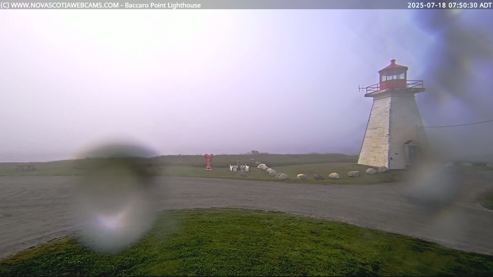 Baccaro Point Lighthouse Live Cam - Barrington, Shelburne, Nova Scotia, Canada