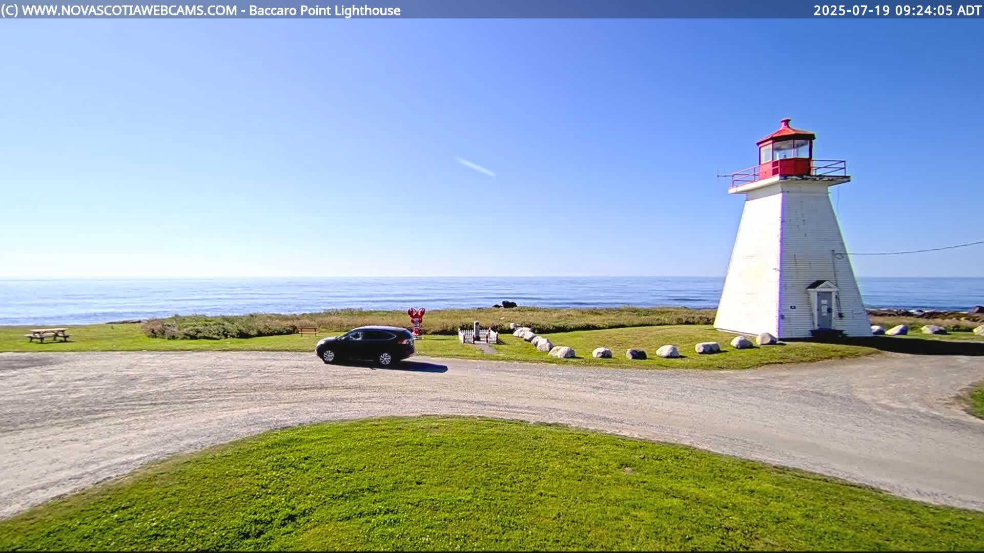 Baccaro Point Lighthouse Live Cam - Barrington, Shelburne, Nova Scotia, Canada