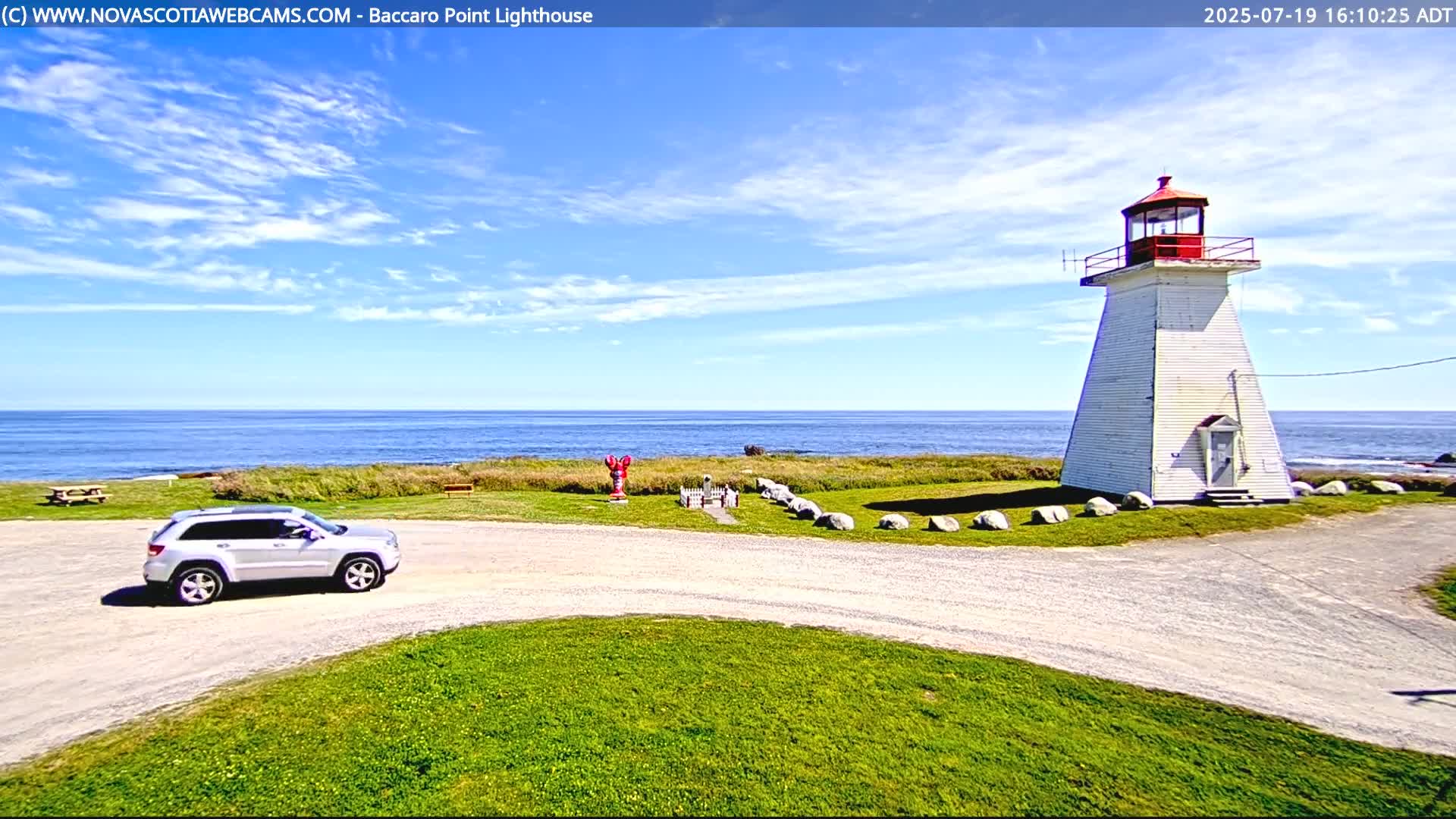Baccaro Point Lighthouse Live Cam - Barrington, Shelburne, Nova Scotia, Canada