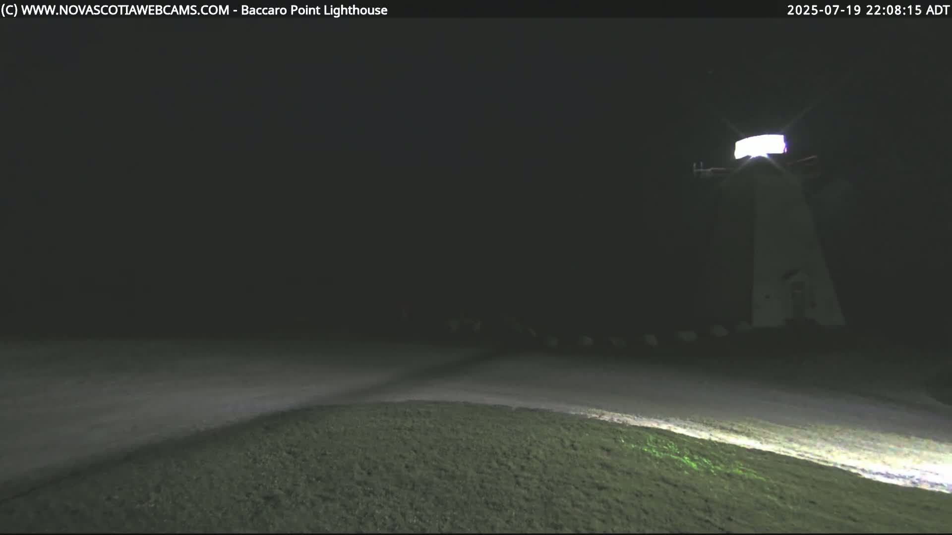 Baccaro Point Lighthouse Live Cam - Barrington, Shelburne, Nova Scotia, Canada