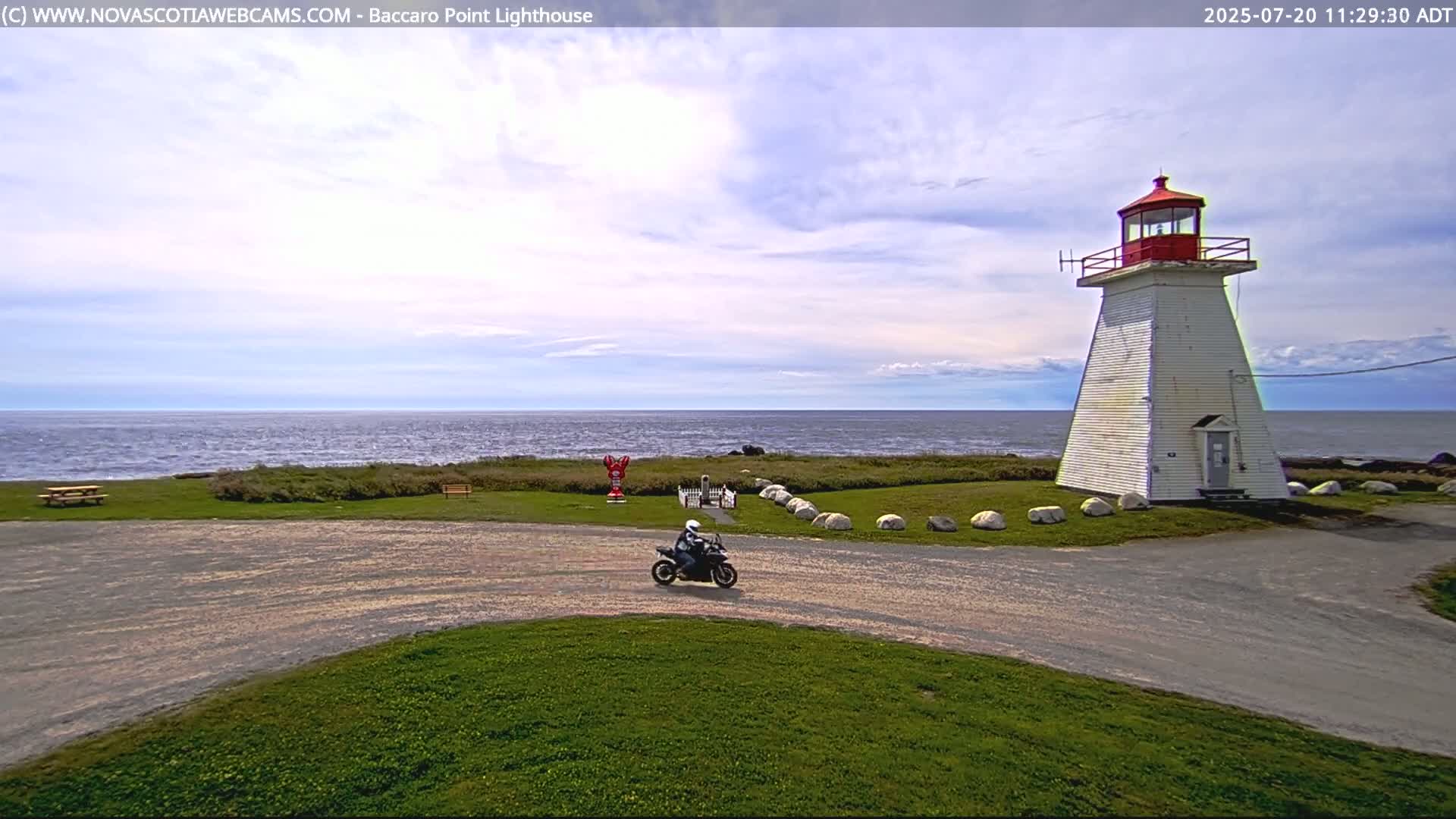 Baccaro Point Lighthouse Live Cam - Barrington, Shelburne, Nova Scotia, Canada