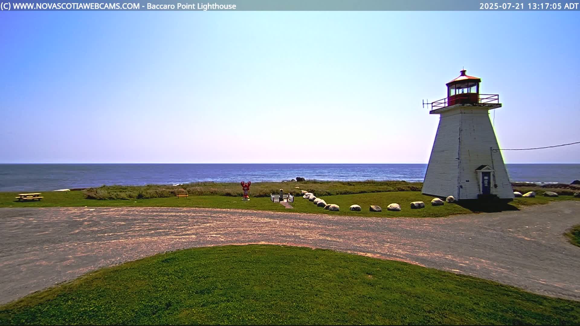 Baccaro Point Lighthouse Live Cam - Barrington, Shelburne, Nova Scotia, Canada