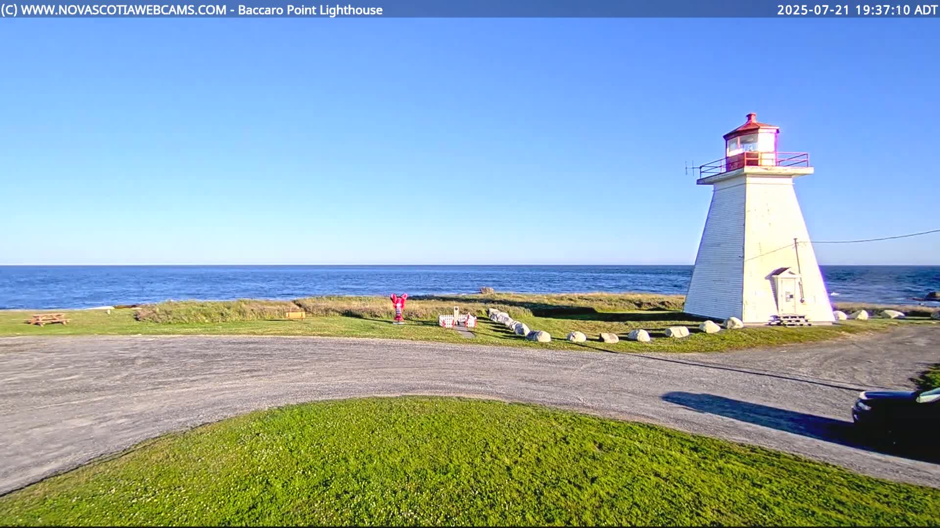Baccaro Point Lighthouse Live Cam - Barrington, Shelburne, Nova Scotia, Canada