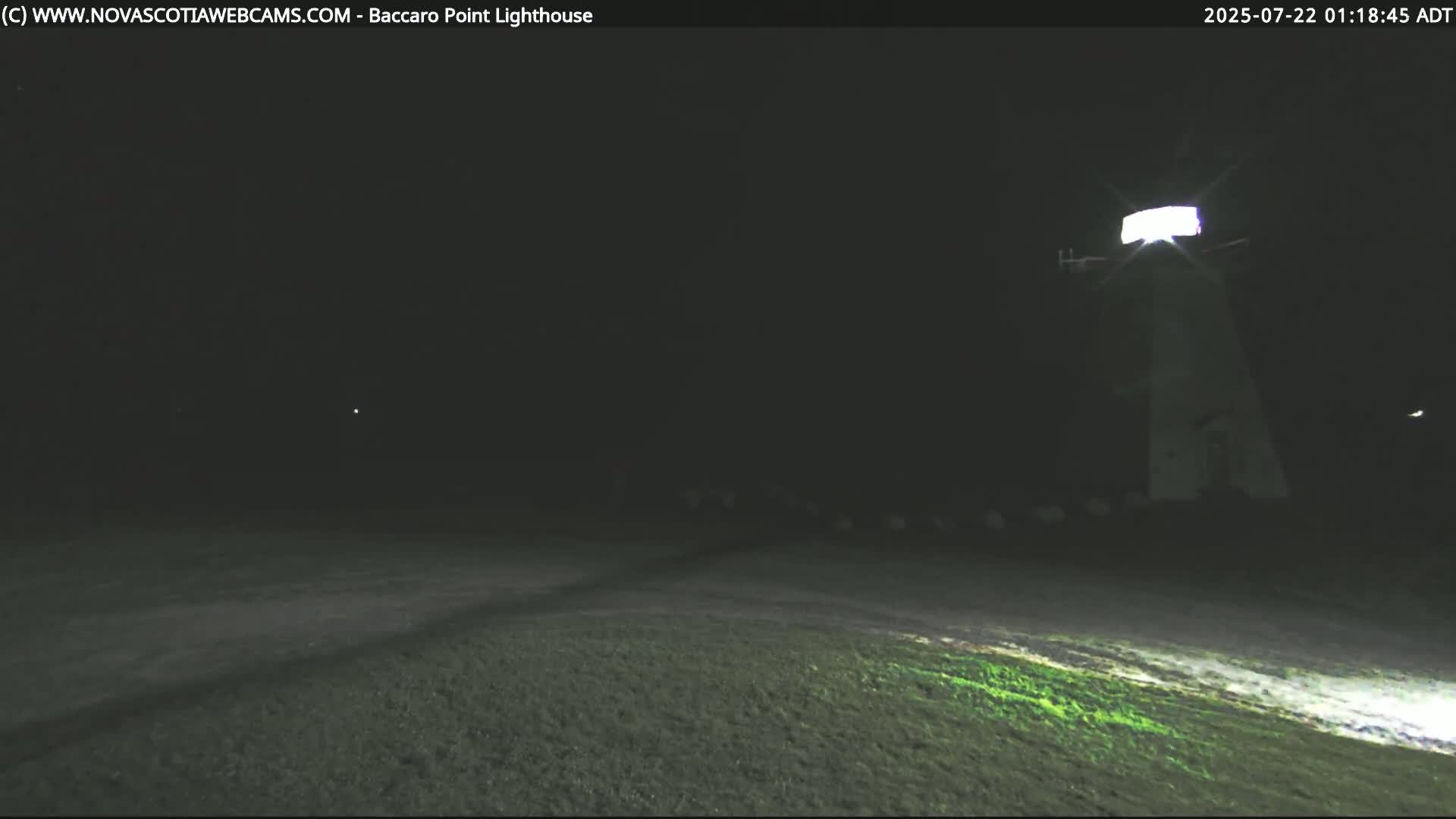Baccaro Point Lighthouse Live Cam - Barrington, Shelburne, Nova Scotia, Canada