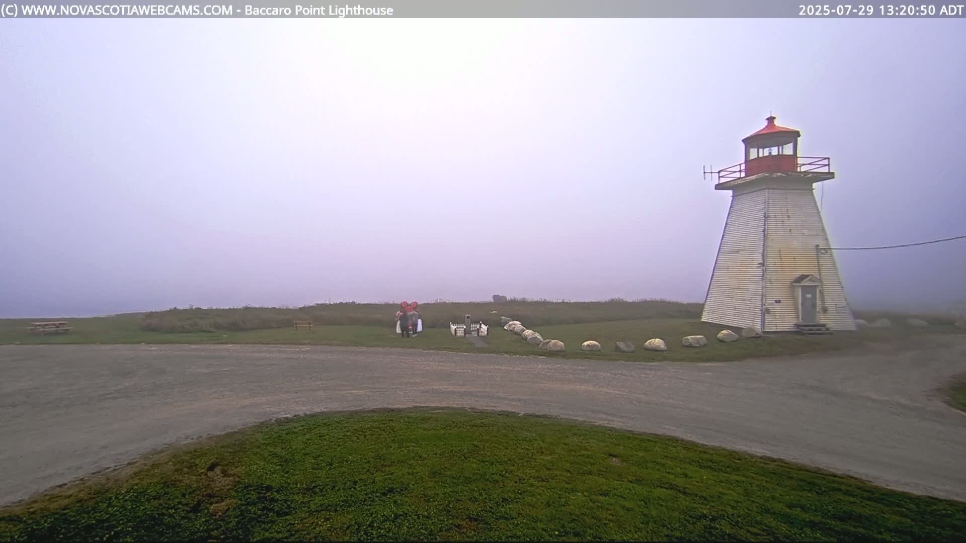 Baccaro Point Lighthouse Live Cam - Barrington, Shelburne, Nova Scotia, Canada