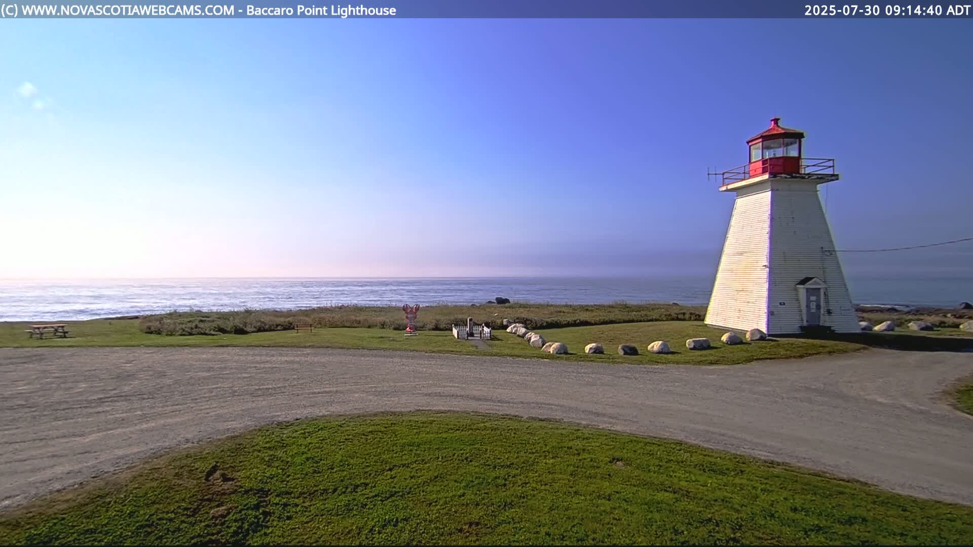 Baccaro Point Lighthouse Live Cam - Barrington, Shelburne, Nova Scotia, Canada