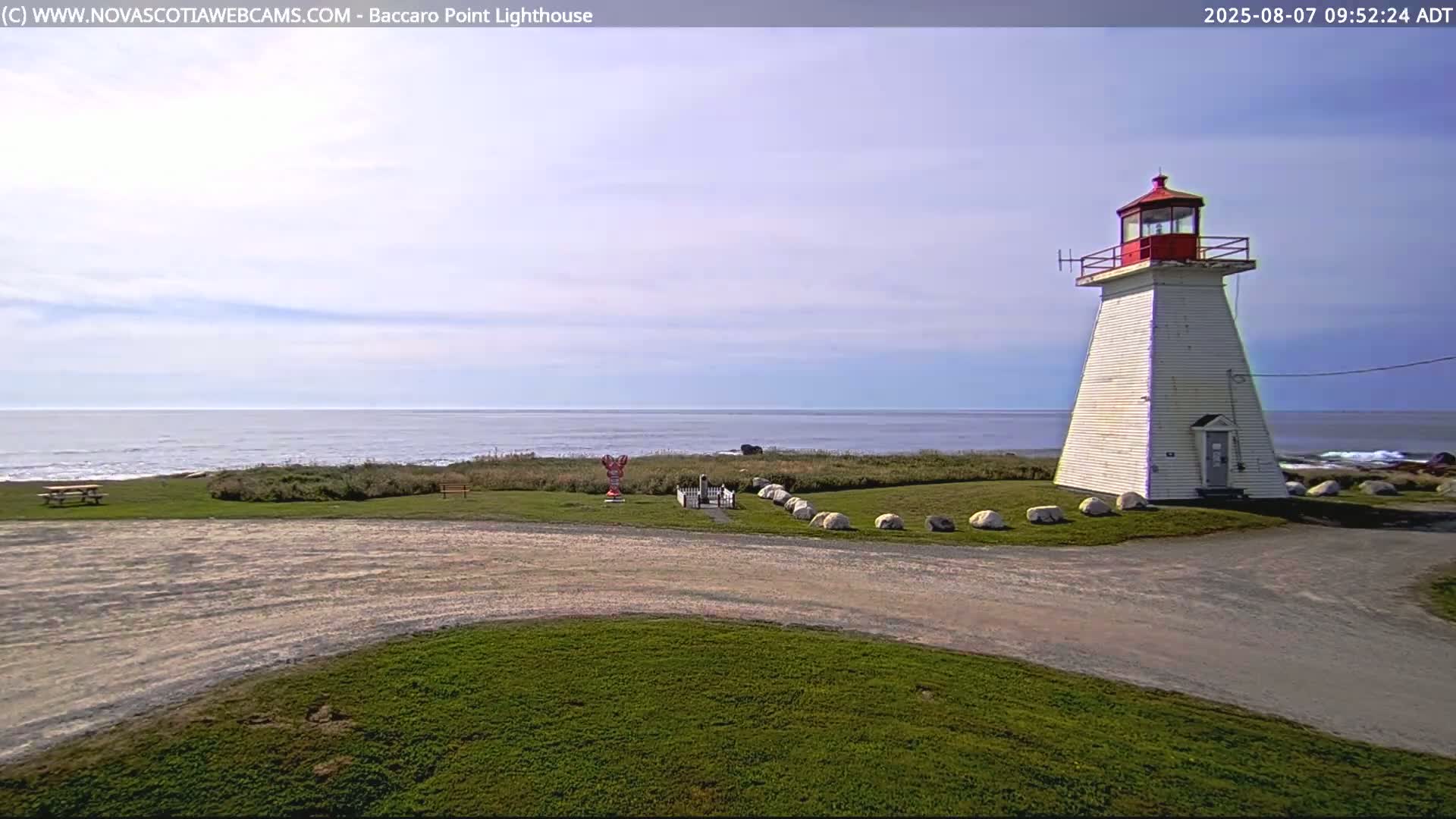 Baccaro Point Lighthouse Live Cam - Barrington, Shelburne, Nova Scotia, Canada