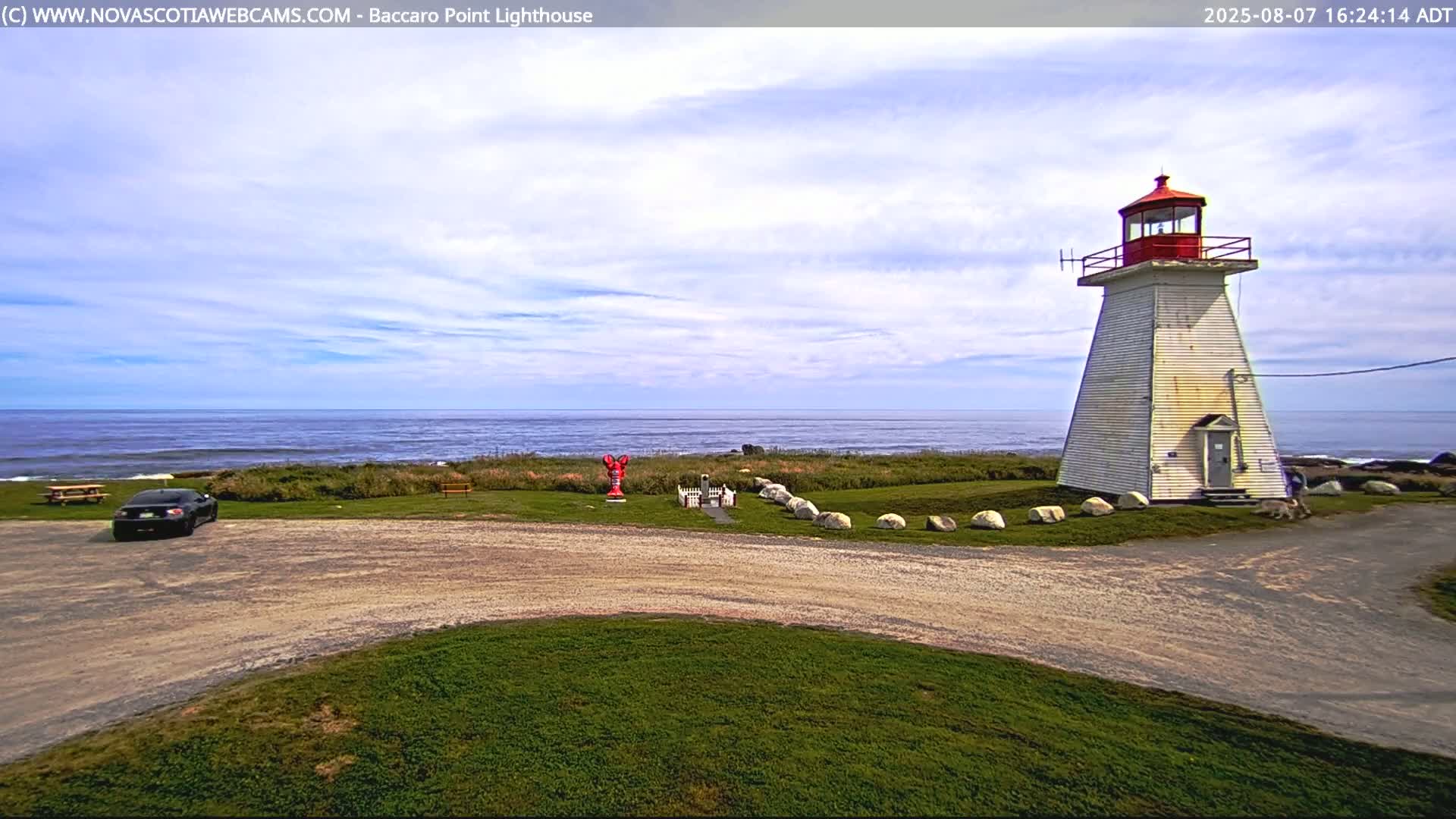 Baccaro Point Lighthouse Live Cam - Barrington, Shelburne, Nova Scotia, Canada