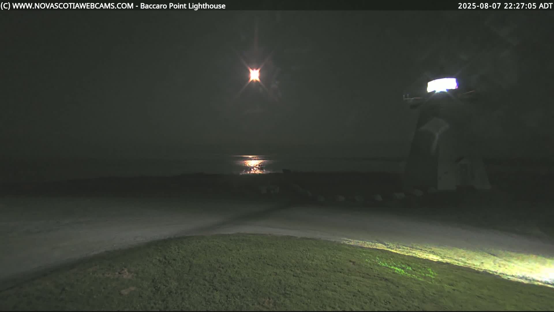 Baccaro Point Lighthouse Live Cam - Barrington, Shelburne, Nova Scotia, Canada