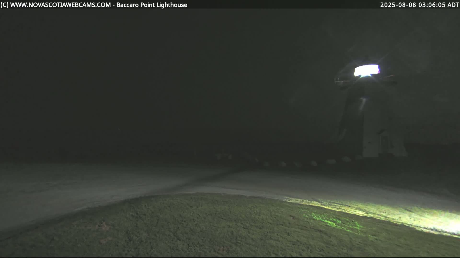 Baccaro Point Lighthouse Live Cam - Barrington, Shelburne, Nova Scotia, Canada