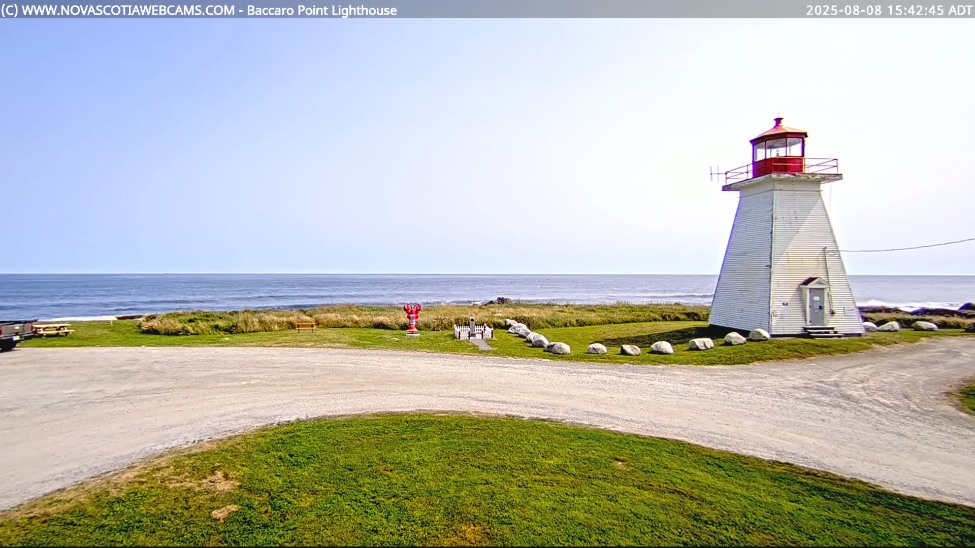 Baccaro Point Lighthouse Live Cam - Barrington, Shelburne, Nova Scotia, Canada