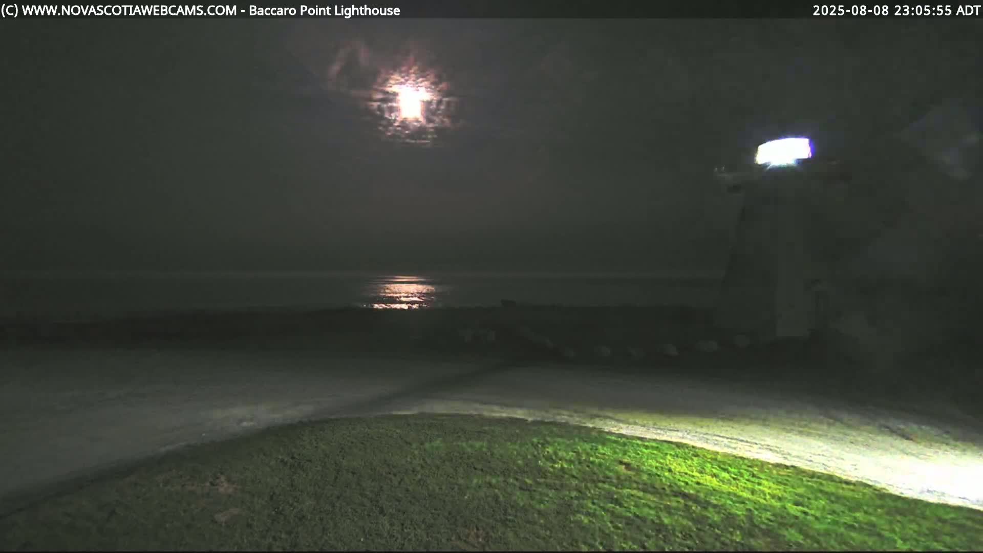 Baccaro Point Lighthouse Live Cam - Barrington, Shelburne, Nova Scotia, Canada