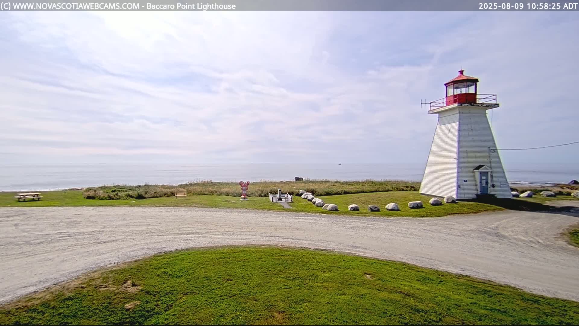 Baccaro Point Lighthouse Live Cam - Barrington, Shelburne, Nova Scotia, Canada