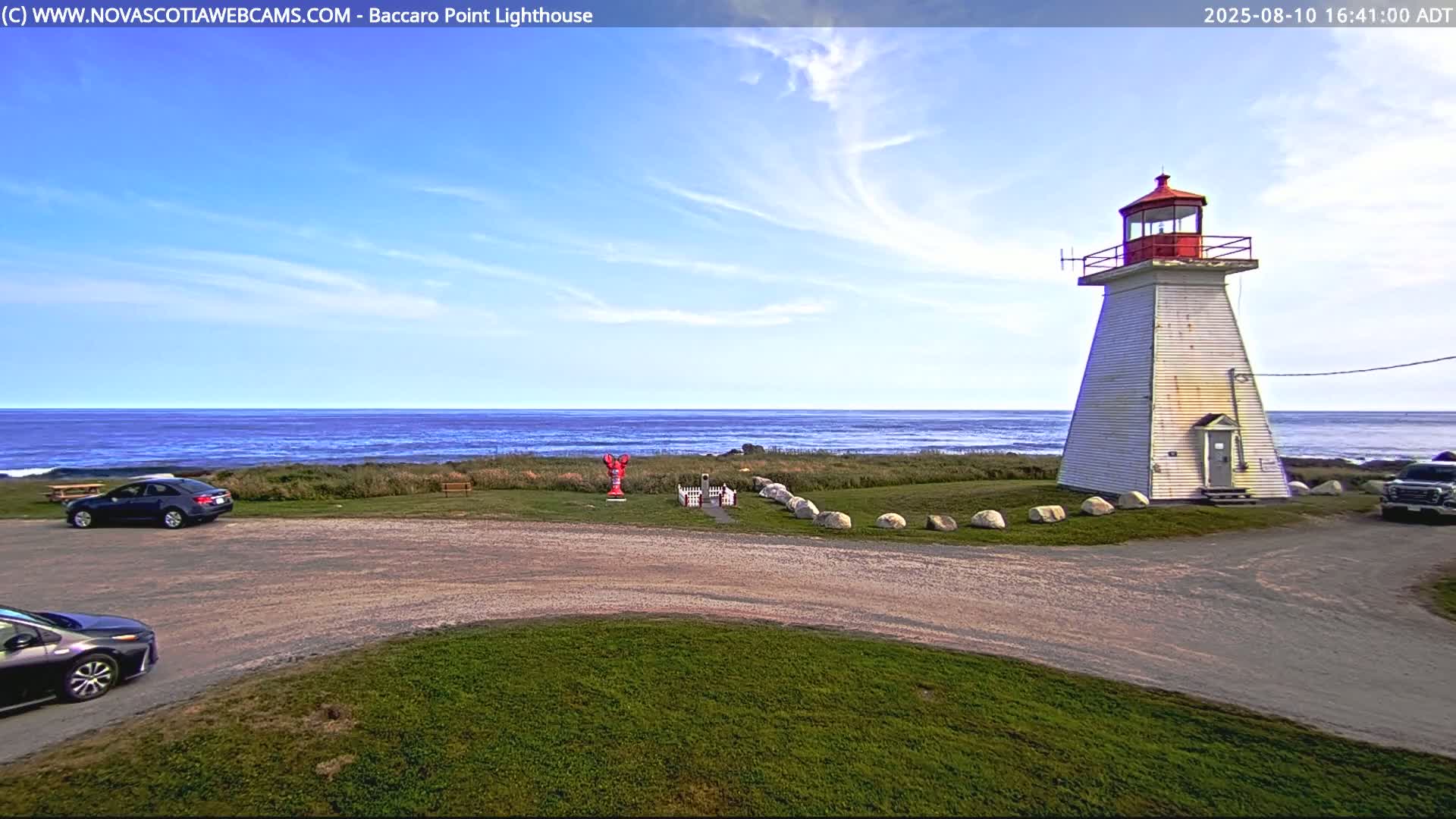 Baccaro Point Lighthouse Live Cam - Barrington, Shelburne, Nova Scotia, Canada