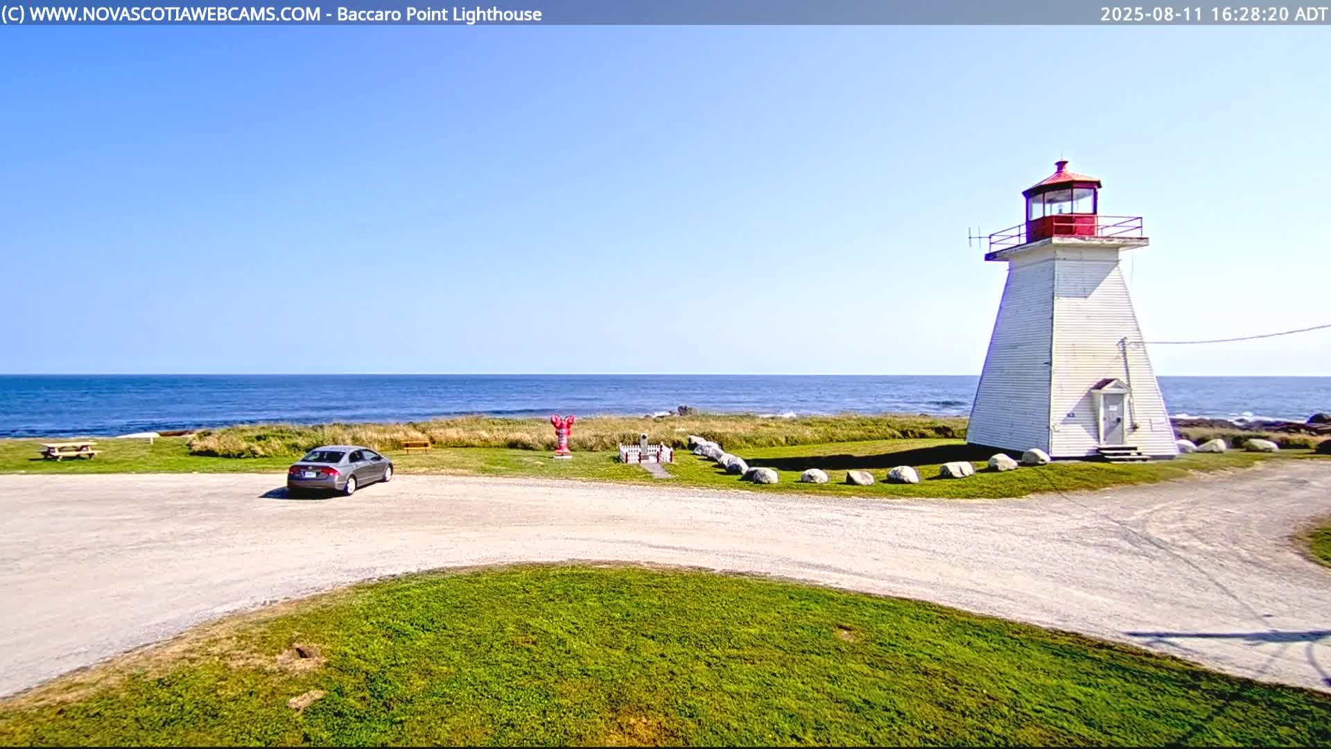 Baccaro Point Lighthouse Live Cam - Barrington, Shelburne, Nova Scotia, Canada