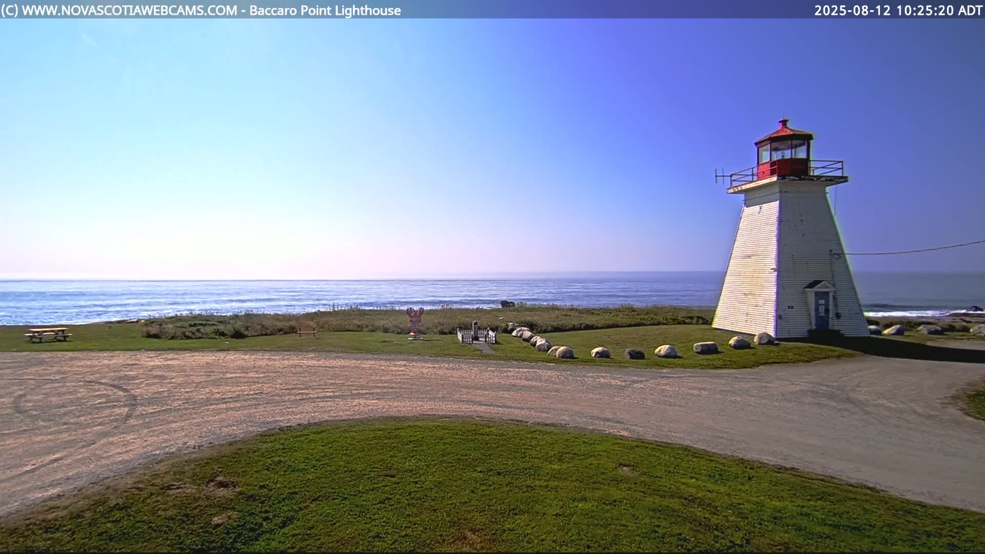 Baccaro Point Lighthouse Live Cam - Barrington, Shelburne, Nova Scotia, Canada