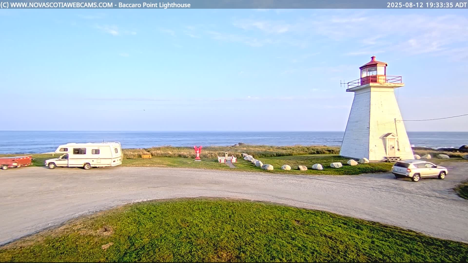 Baccaro Point Lighthouse Live Cam - Barrington, Shelburne, Nova Scotia, Canada