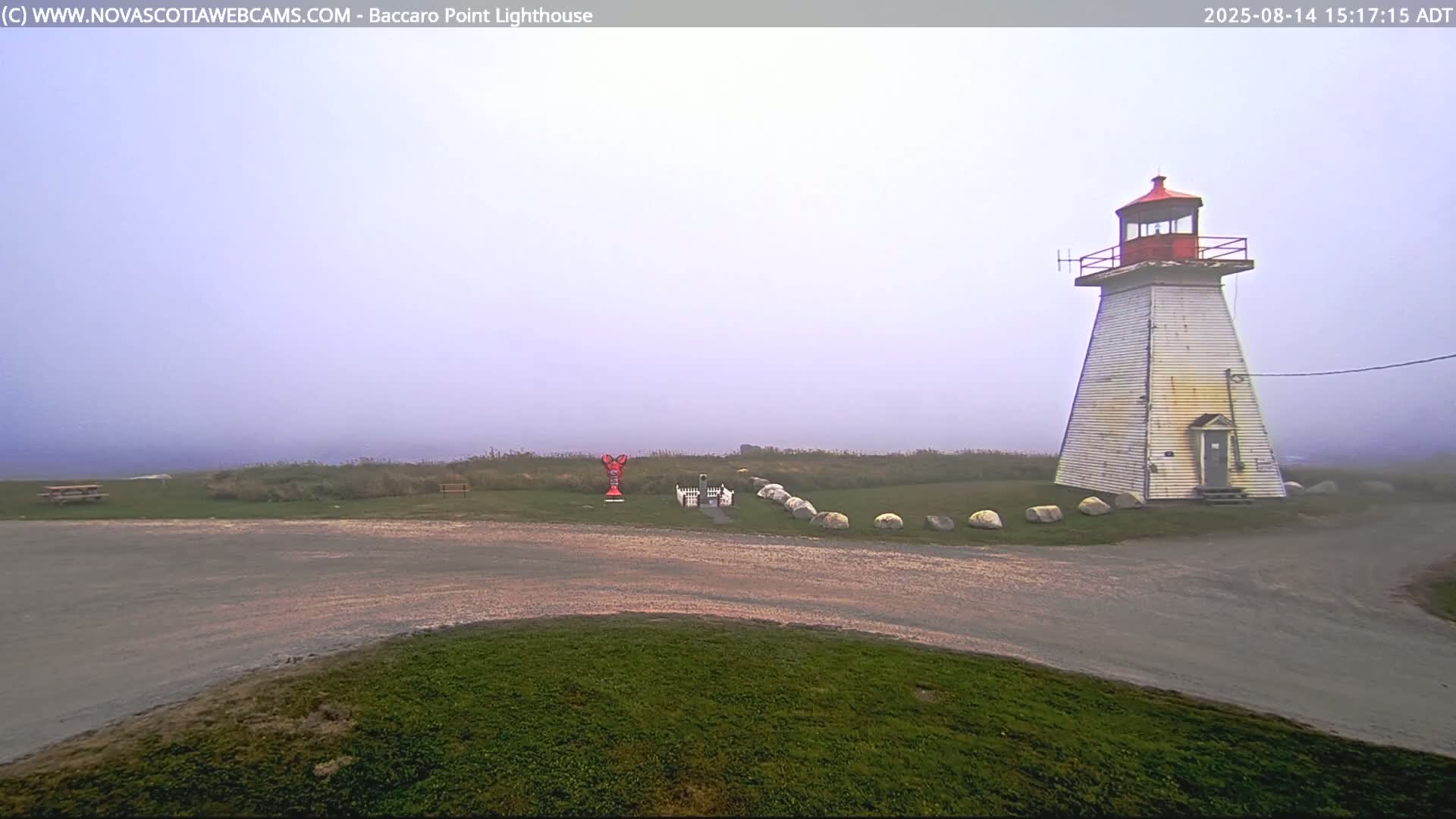 Baccaro Point Lighthouse Live Cam - Barrington, Shelburne, Nova Scotia, Canada