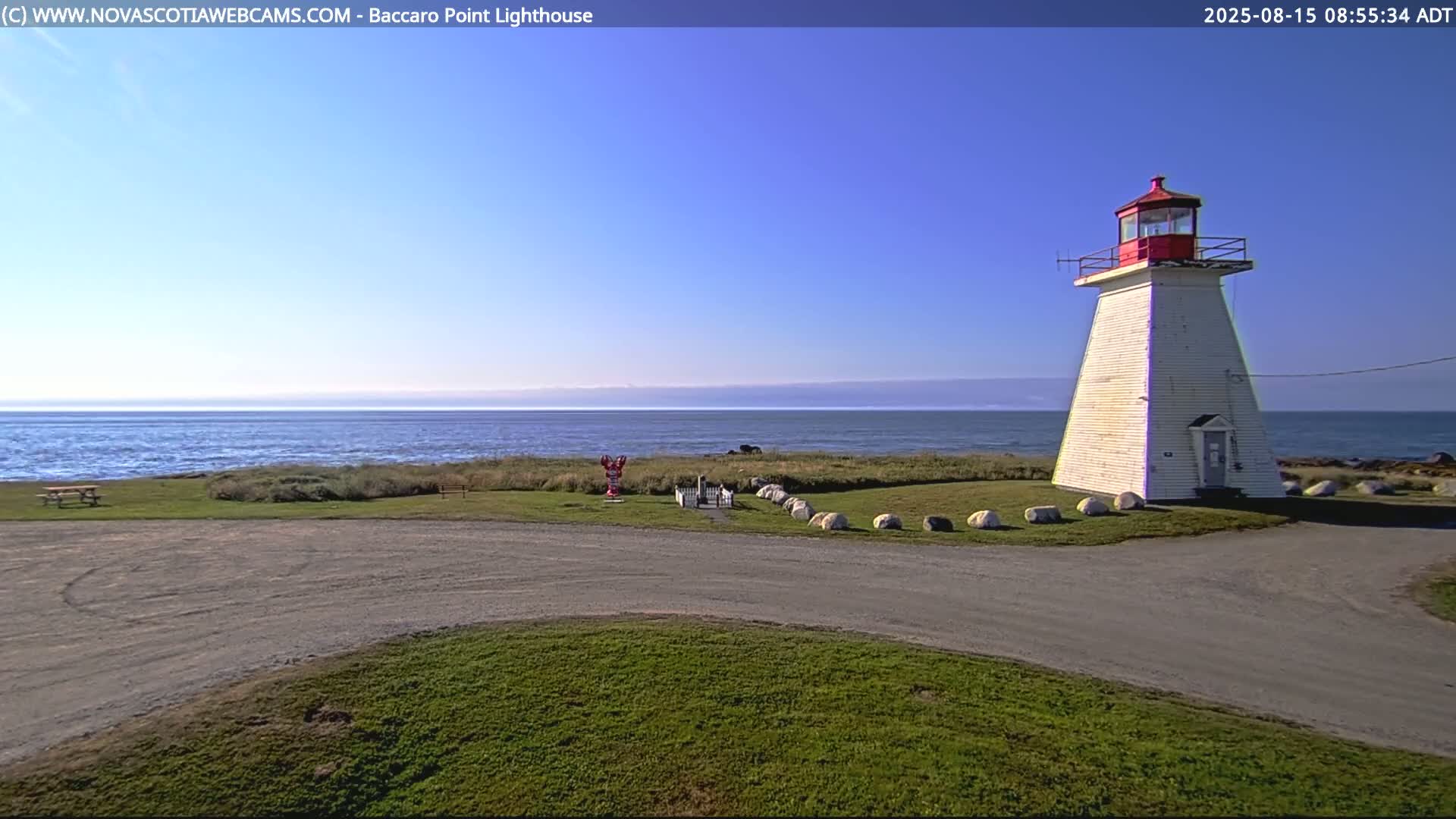 Baccaro Point Lighthouse Live Cam - Barrington, Shelburne, Nova Scotia, Canada