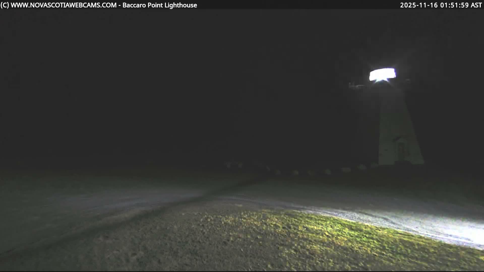 Baccaro Point Lighthouse Live Cam - Barrington, Shelburne, Nova Scotia, Canada