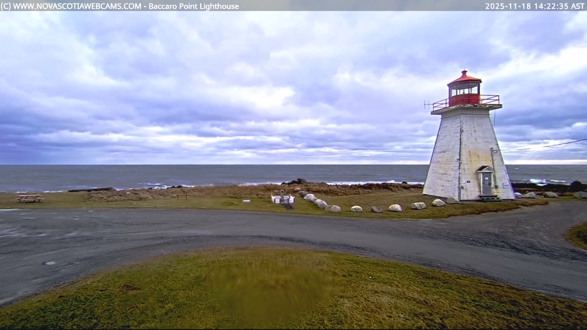 Baccaro Point Lighthouse Live Cam - Barrington, Shelburne, Nova Scotia, Canada
