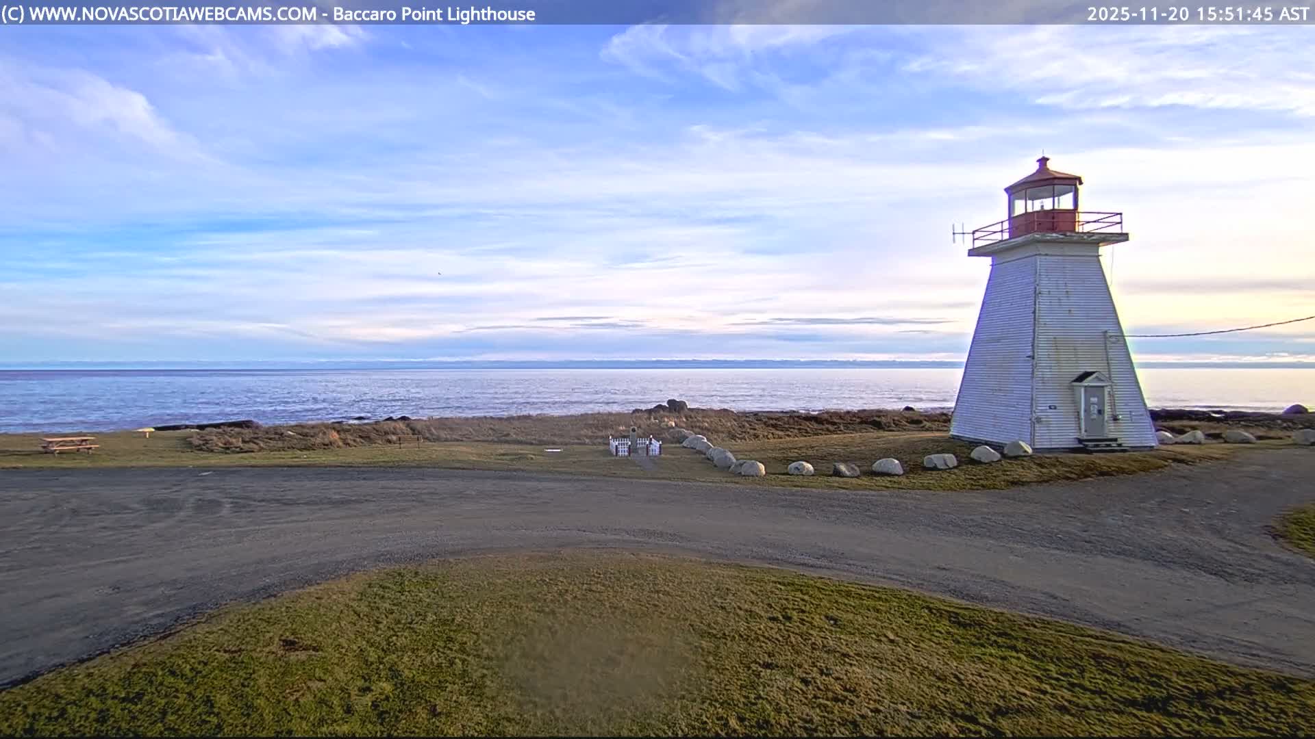 Baccaro Point Lighthouse Live Cam - Barrington, Shelburne, Nova Scotia, Canada