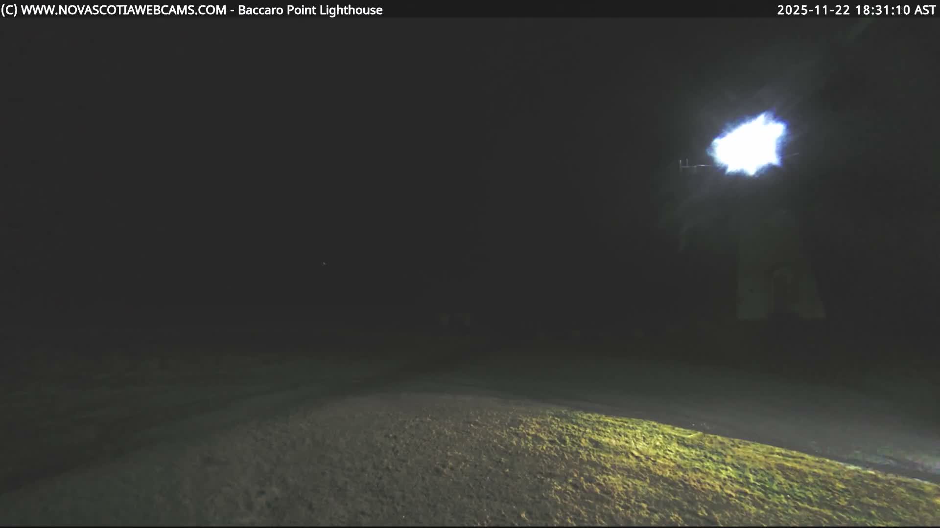 Baccaro Point Lighthouse Live Cam - Barrington, Shelburne, Nova Scotia, Canada