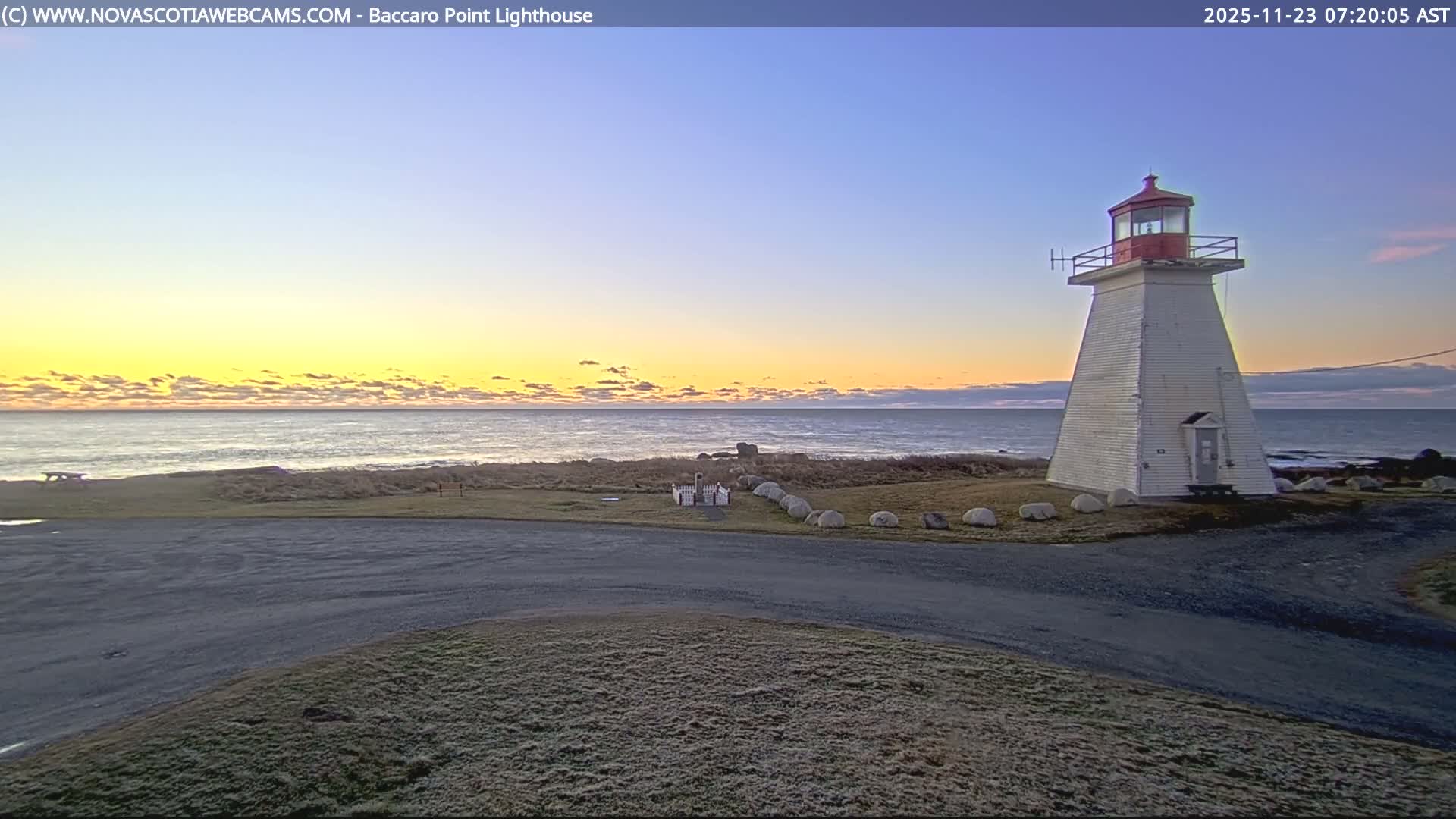 Baccaro Point Lighthouse Live Cam - Barrington, Shelburne, Nova Scotia, Canada